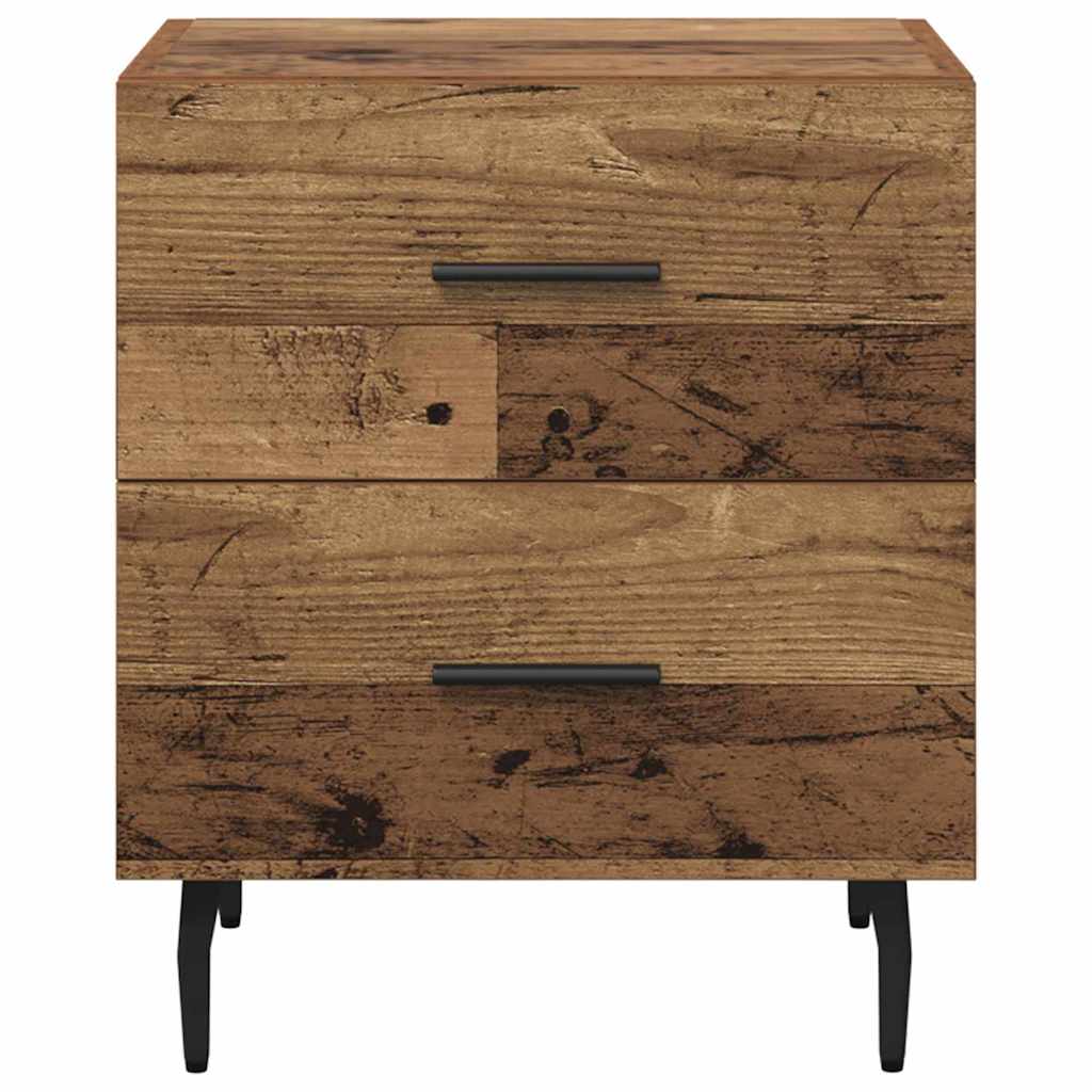 Cabinet de chevet avec tiroir Bois ancien 40 x 35 x 47.5 cm - XIOS