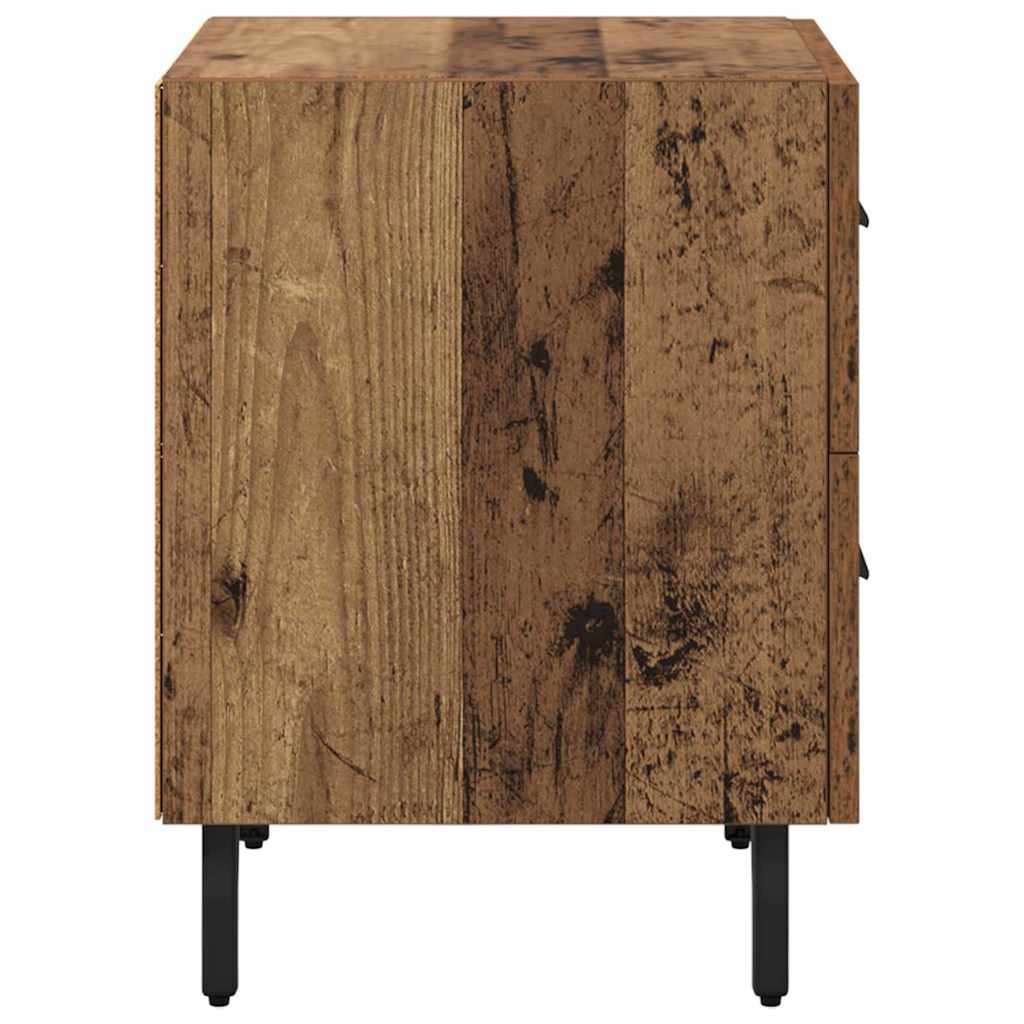 Cabinet de chevet avec tiroir Bois ancien 40 x 35 x 47.5 cm - XIOS