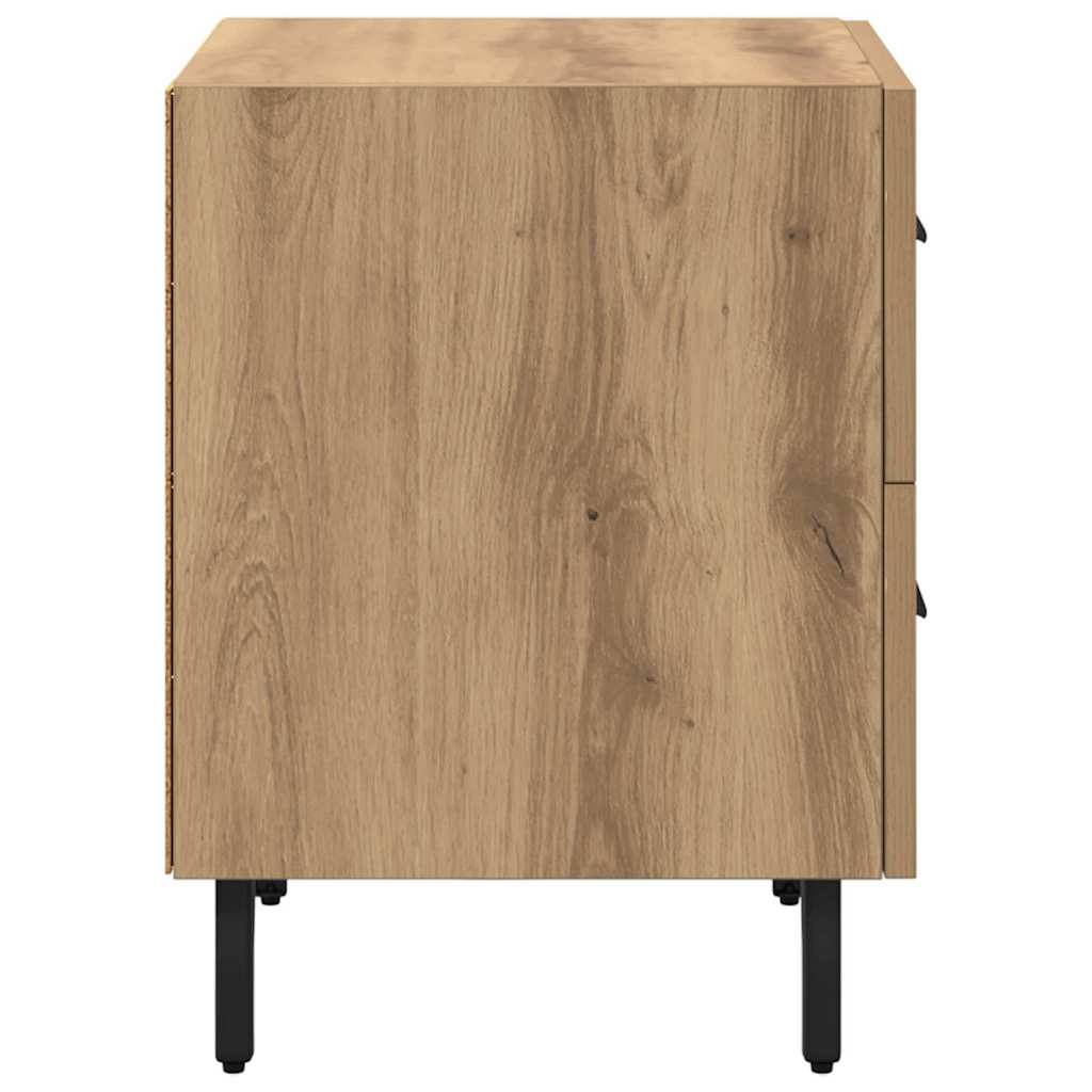 Cabinet de chevet avec tiroir chêne artisanal 40 x 35 x 47.5 cm - XIOS
