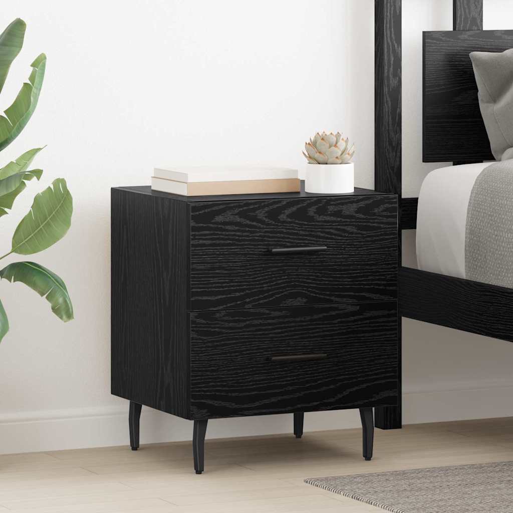 Cabinet de chevet avec tiroir Chêne noir 40 x 35 x 47.5 cm - XIOS