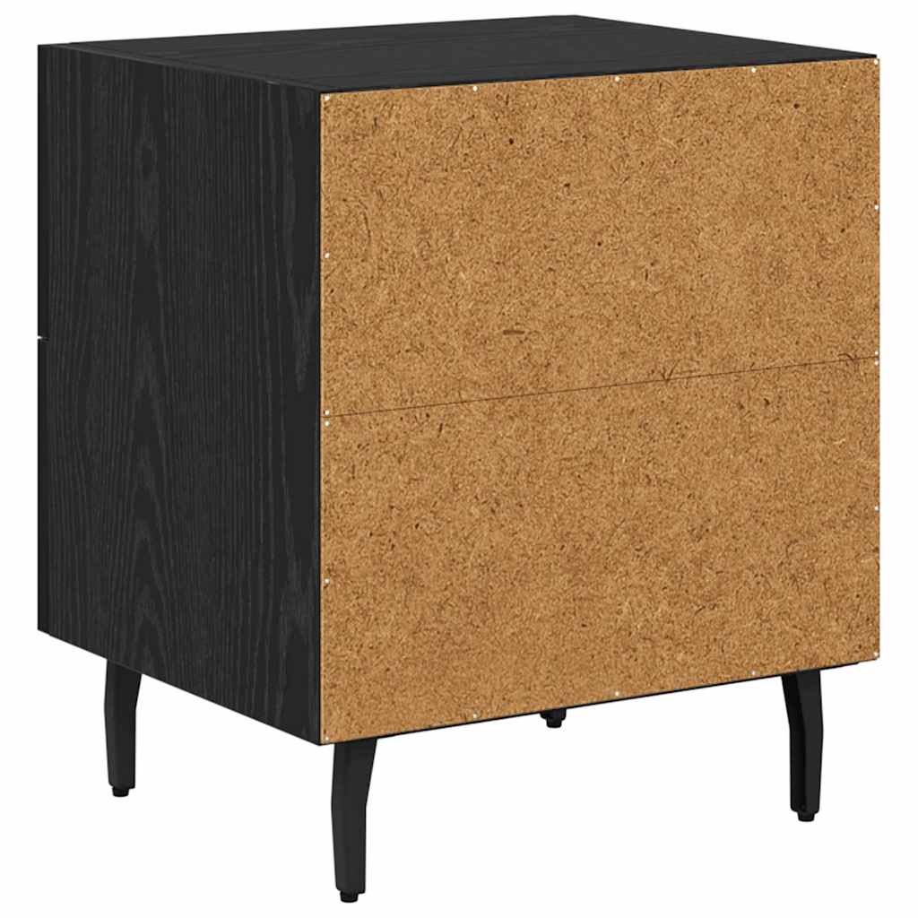 Cabinet de chevet avec tiroir Chêne noir 40 x 35 x 47.5 cm - XIOS