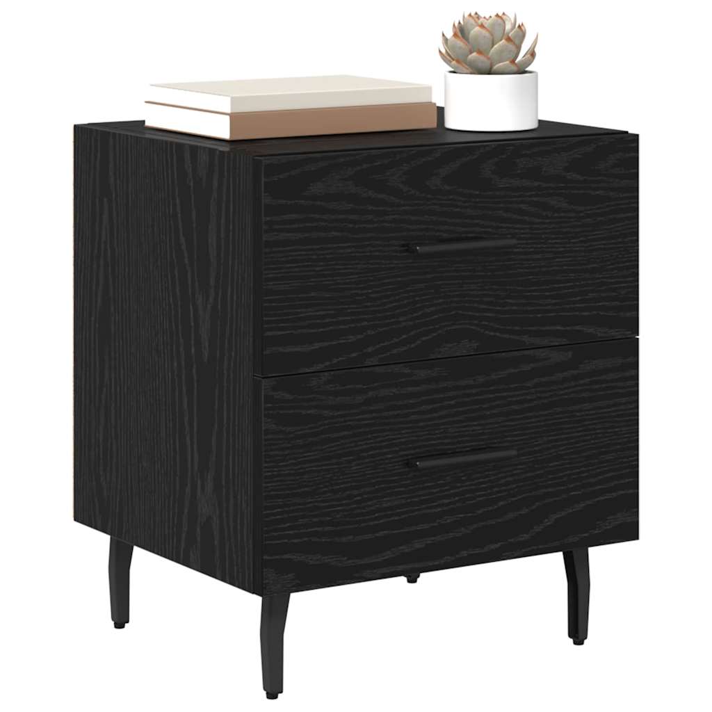 Cabinet de chevet avec tiroir Chêne noir 40 x 35 x 47.5 cm - XIOS