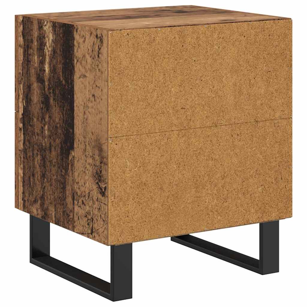 Cabinet de chevet avec tiroir Bois ancien 40 x 35 x 47.5 cm - XIOS