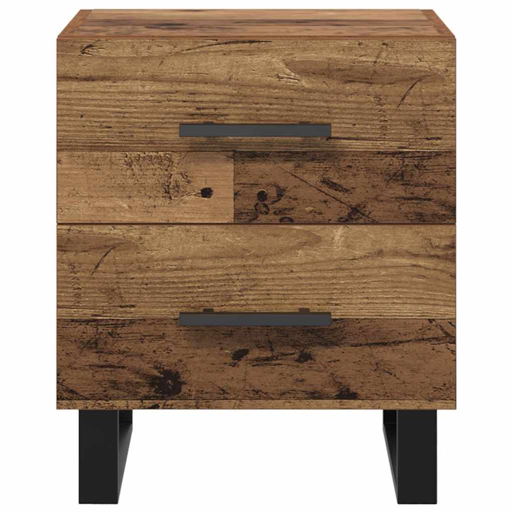 Cabinet de chevet avec tiroir Bois ancien 40 x 35 x 47.5 cm - XIOS