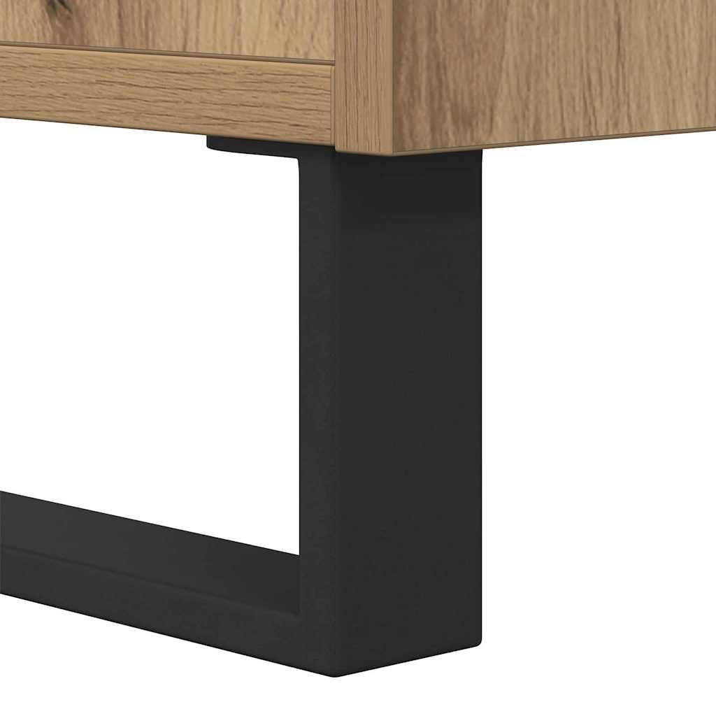Cabinet de chevet avec tiroir chêne artisanal 40 x 35 x 47.5 cm - XIOS