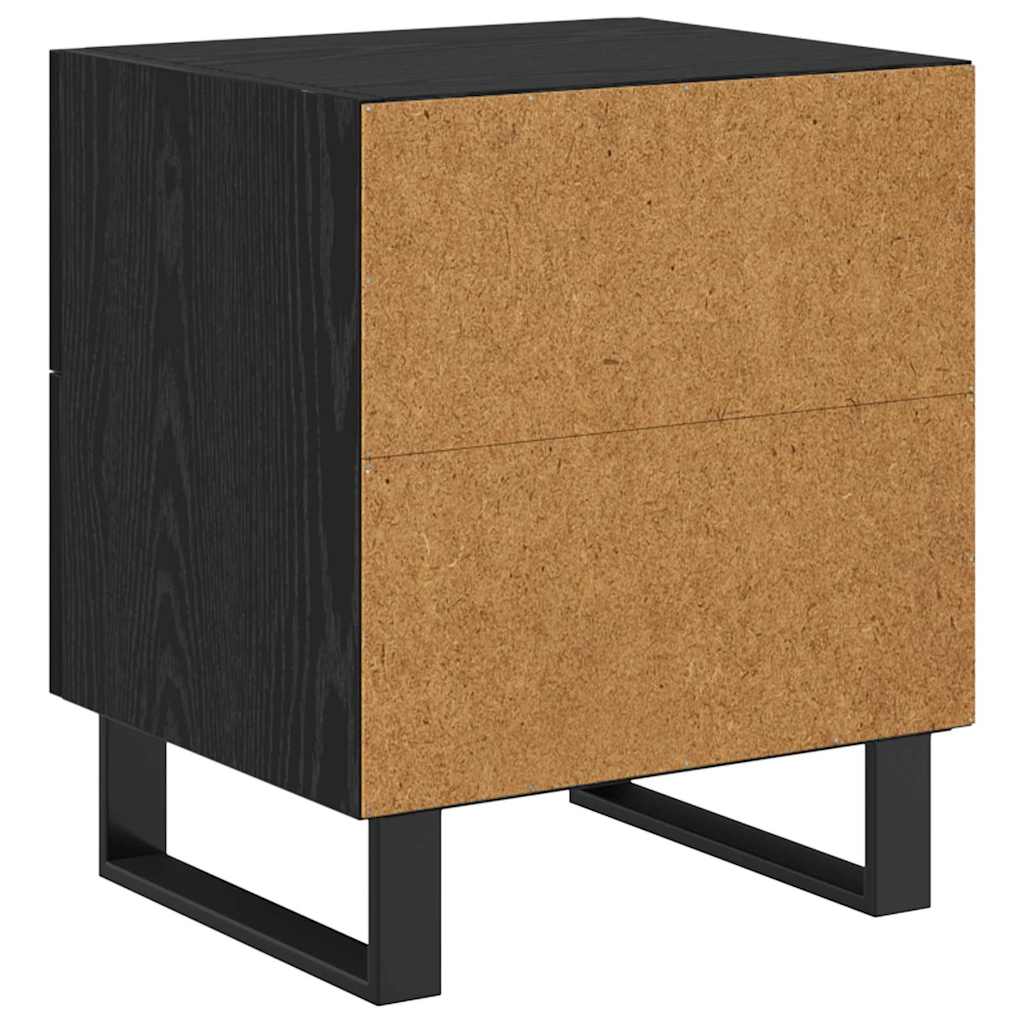 Cabinet de chevet avec tiroir Chêne noir 40 x 35 x 47.5 cm - XIOS