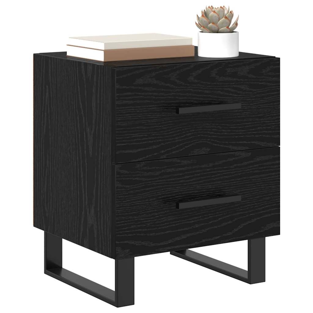 Cabinet de chevet avec tiroir Chêne noir 40 x 35 x 47.5 cm - XIOS