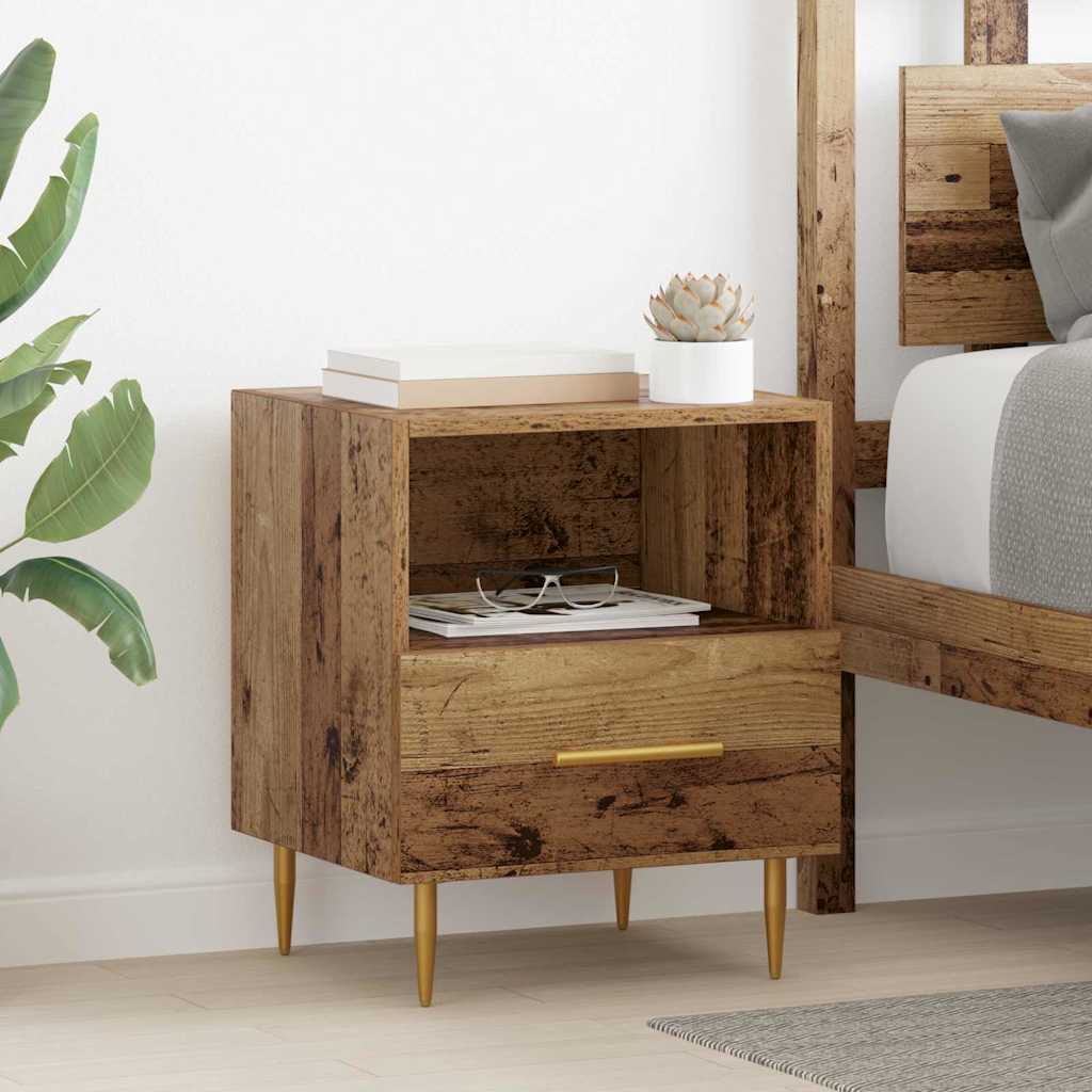 Table de chevet Marron 40 x 35 x 47.5 cm Bois d'ingénierie - XIOS