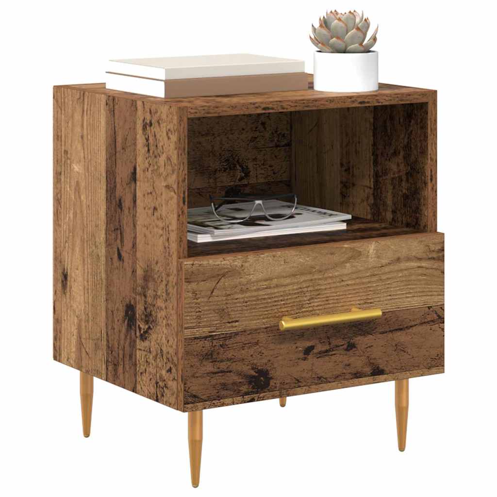 Table de chevet Marron 40 x 35 x 47.5 cm Bois d'ingénierie - XIOS