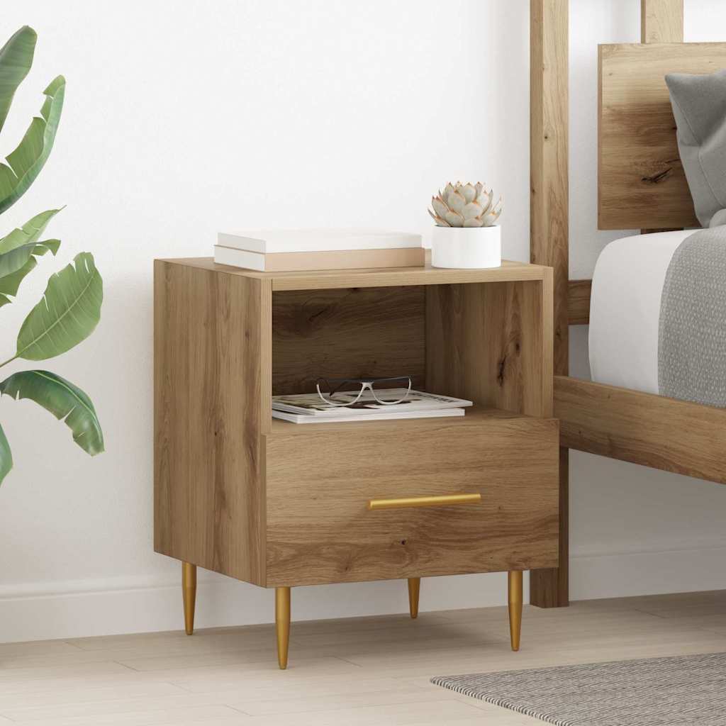 Table de chevet Marron 40 x 35 x 47.5 cm Bois d'ingénierie - XIOS