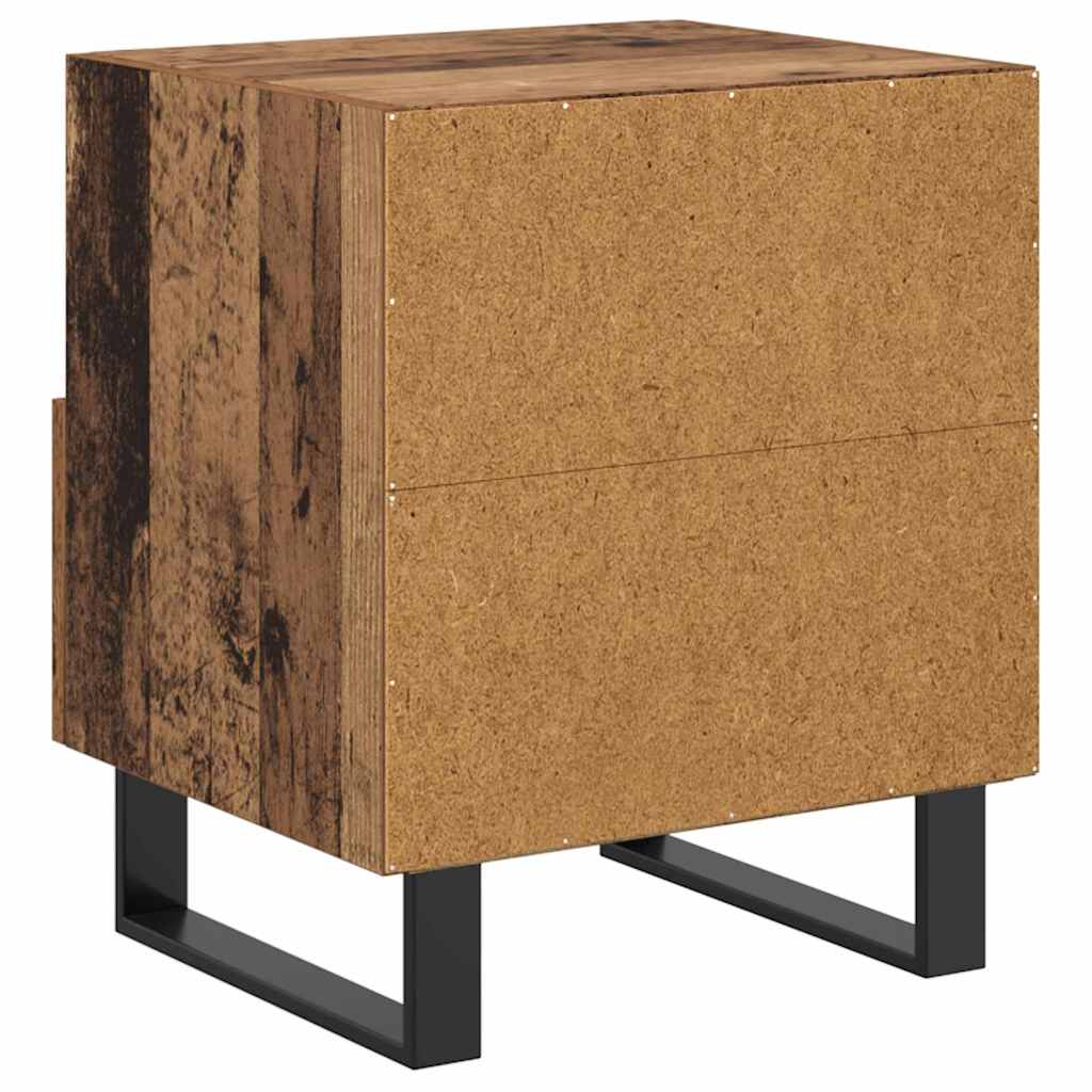 Cabinet de chevet avec tiroir Bois ancien 40 x 35 x 47.5 cm - XIOS