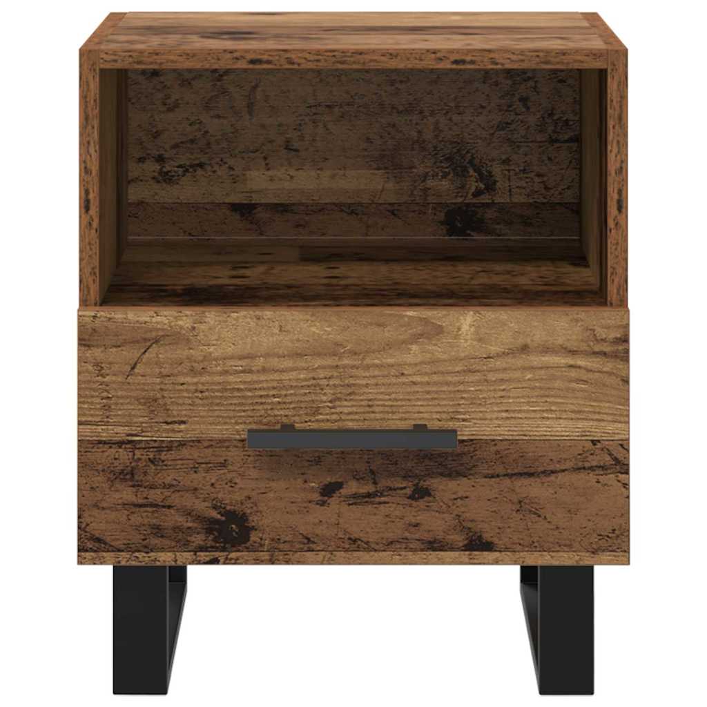 Cabinet de chevet avec tiroir Bois ancien 40 x 35 x 47.5 cm - XIOS