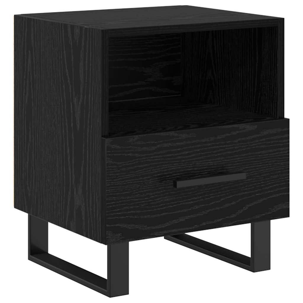 Cabinet de chevet avec tiroir Chêne noir 40 x 35 x 47.5 cm - XIOS