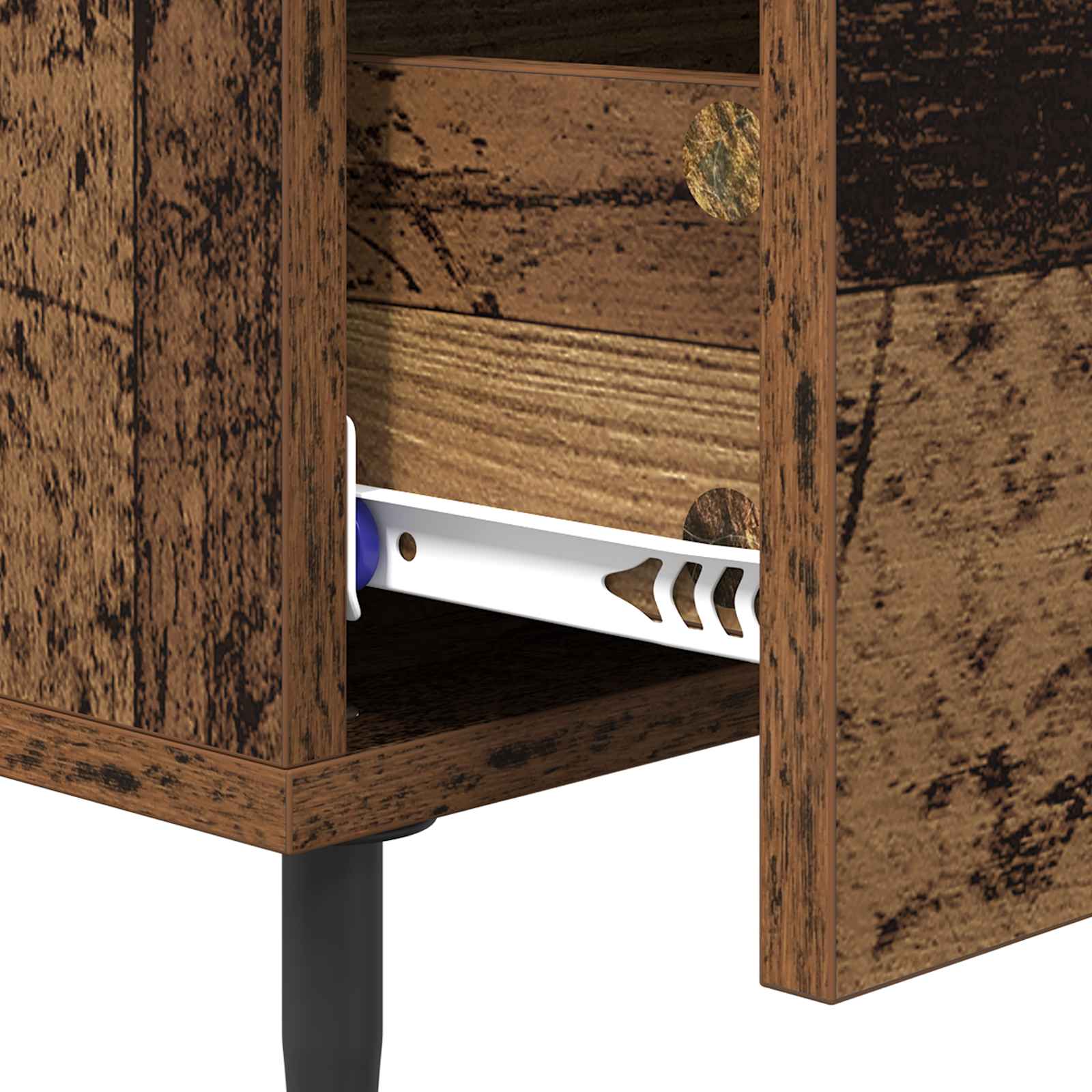 Cabinet de chevet Bois ancien 40 x 40 x 66 cm Bois d'ingénierie - XIOS