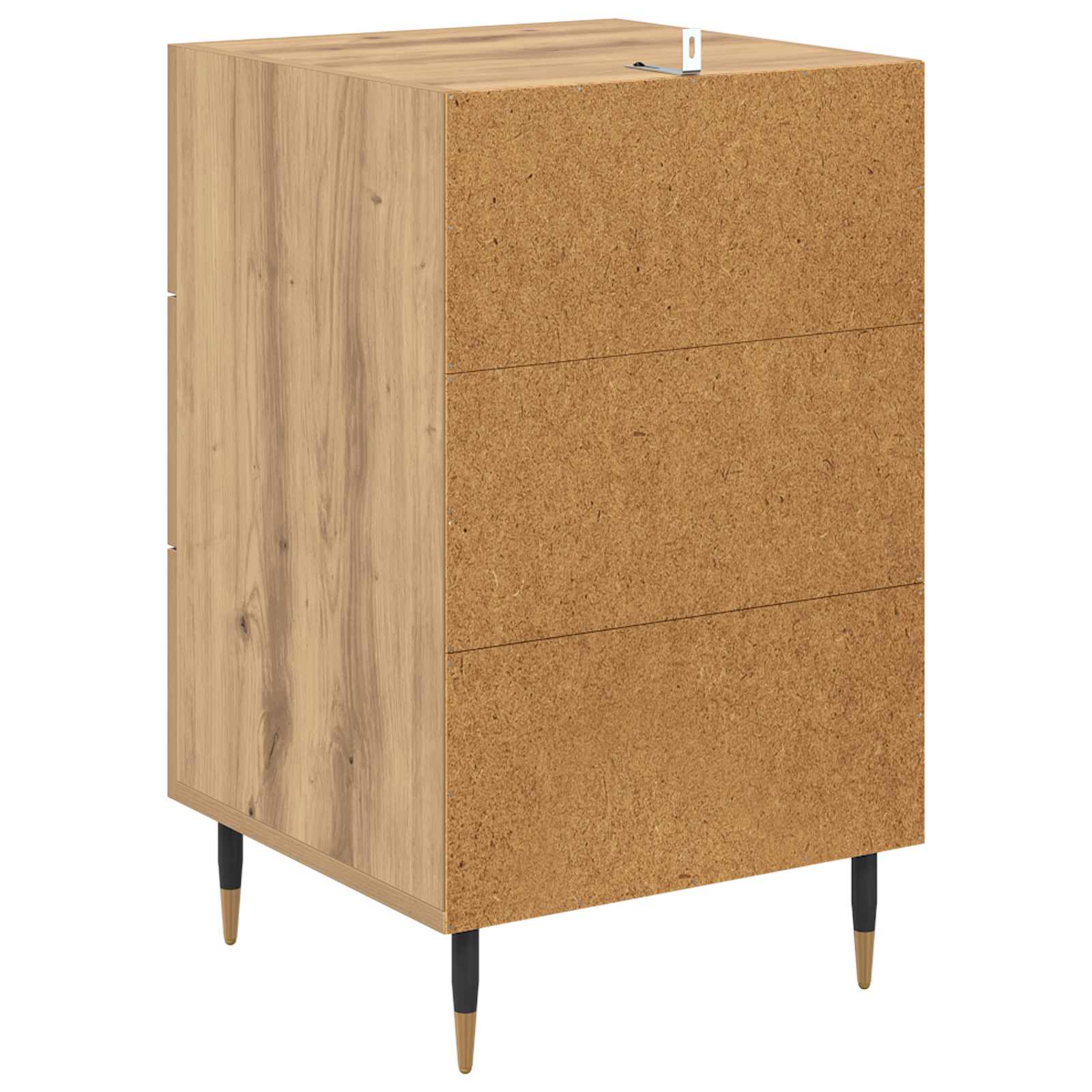 Cabinet de chevet avec tiroir Chêne artisanal 40 x 40 x 66 cm - XIOS