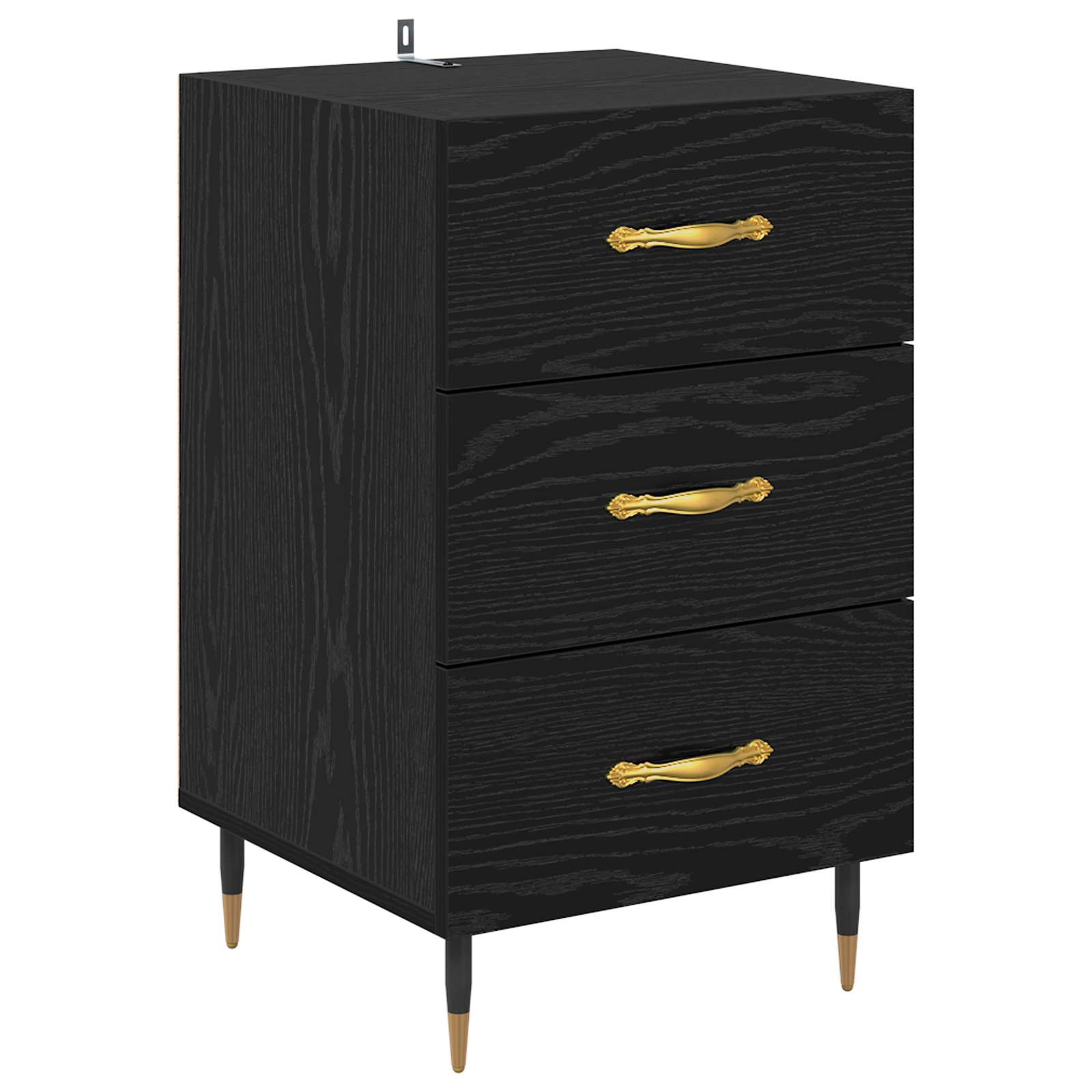 Cabinet de chevet Chêne noir 40 x 40 x 66 cm Bois d'ingénierie - XIOS