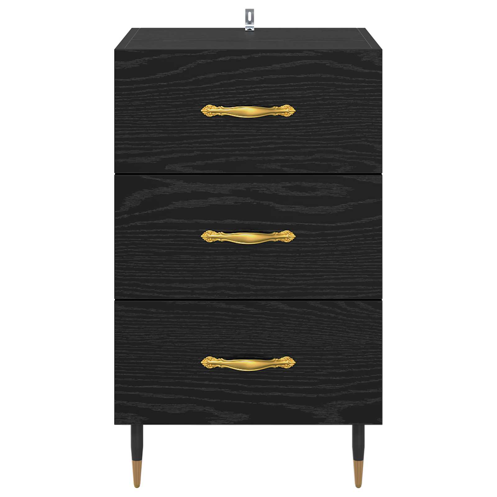 Cabinet de chevet Chêne noir 40 x 40 x 66 cm Bois d'ingénierie - XIOS