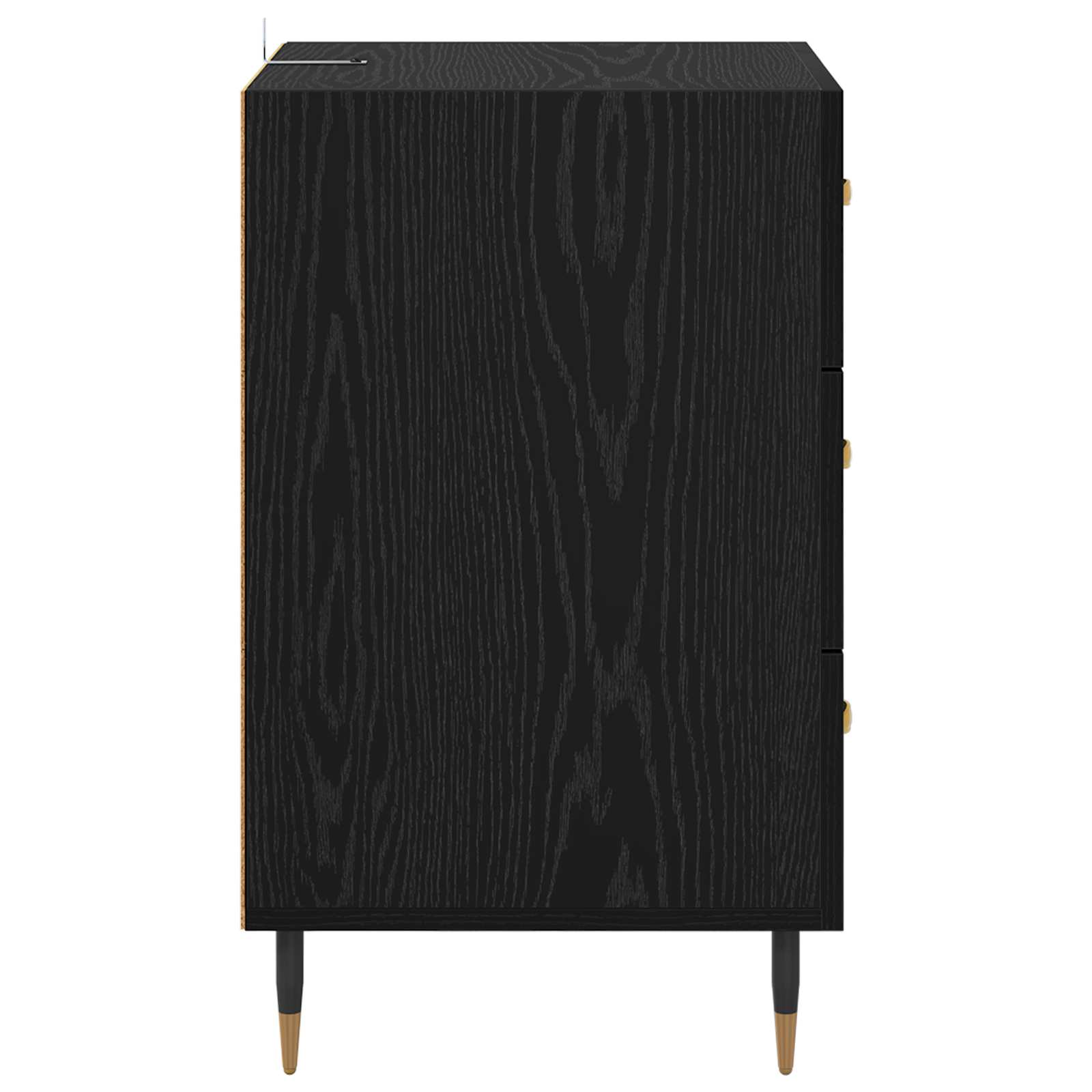 Cabinet de chevet Chêne noir 40 x 40 x 66 cm Bois d'ingénierie - XIOS