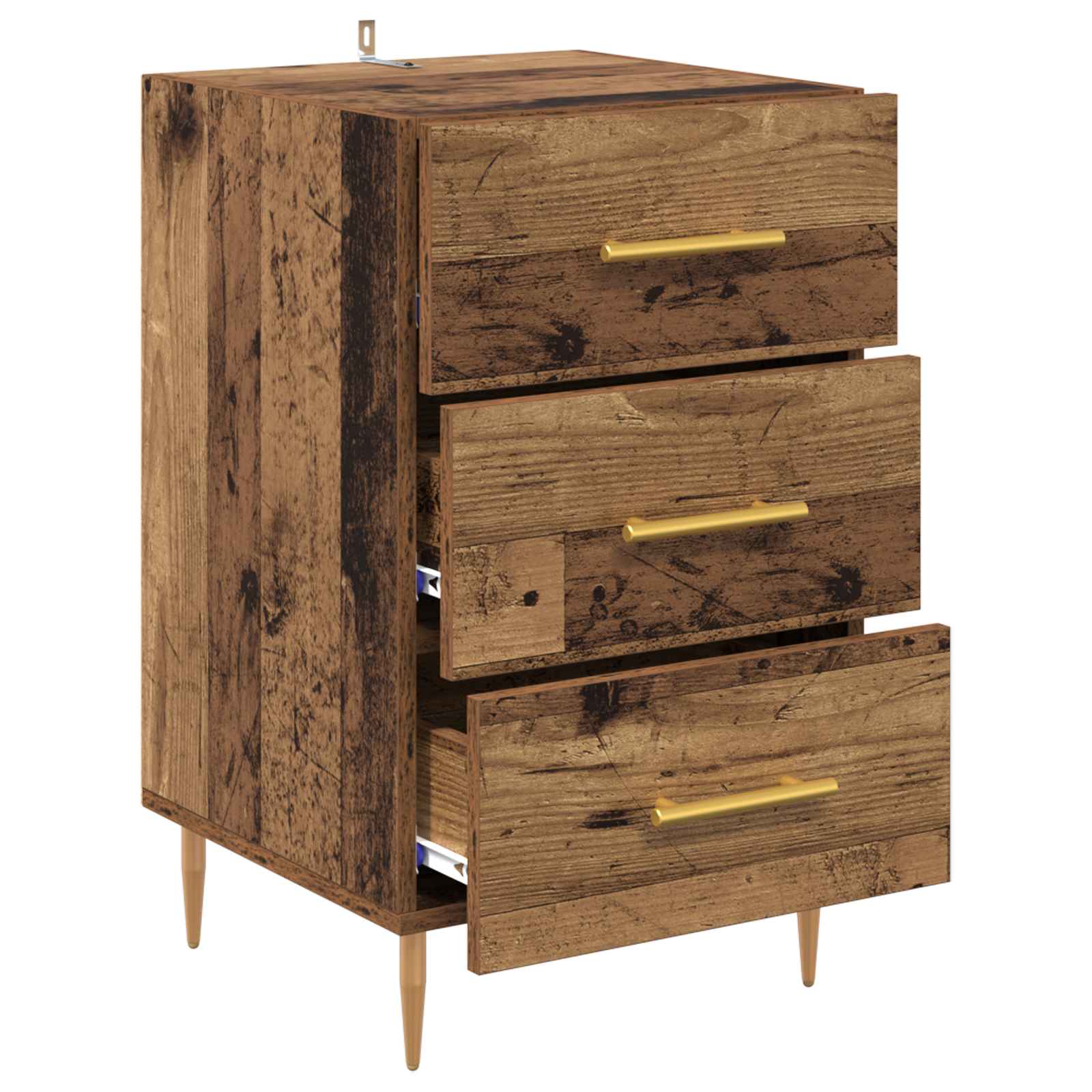 Cabinet de chevet Bois ancien 40 x 40 x 66 cm Bois d'ingénierie - XIOS