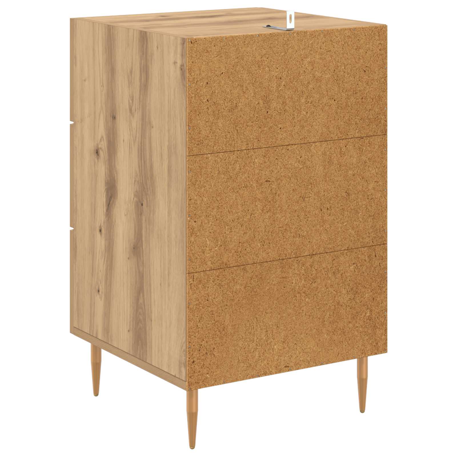 Cabinet de chevet avec tiroir Chêne artisanal 40 x 40 x 66 cm - XIOS