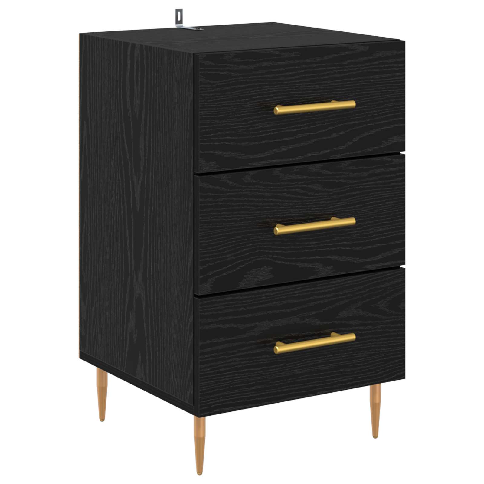 Cabinet de chevet Chêne noir 40 x 40 x 66 cm Bois d'ingénierie - XIOS