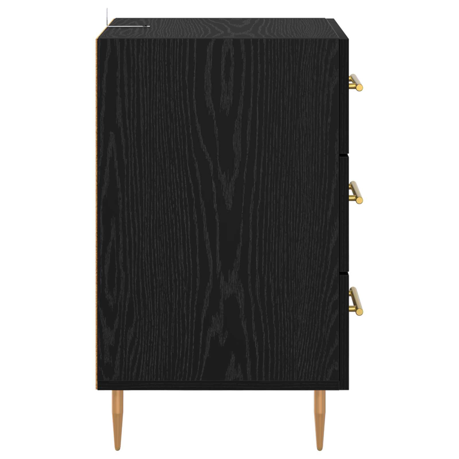 Cabinet de chevet Chêne noir 40 x 40 x 66 cm Bois d'ingénierie - XIOS