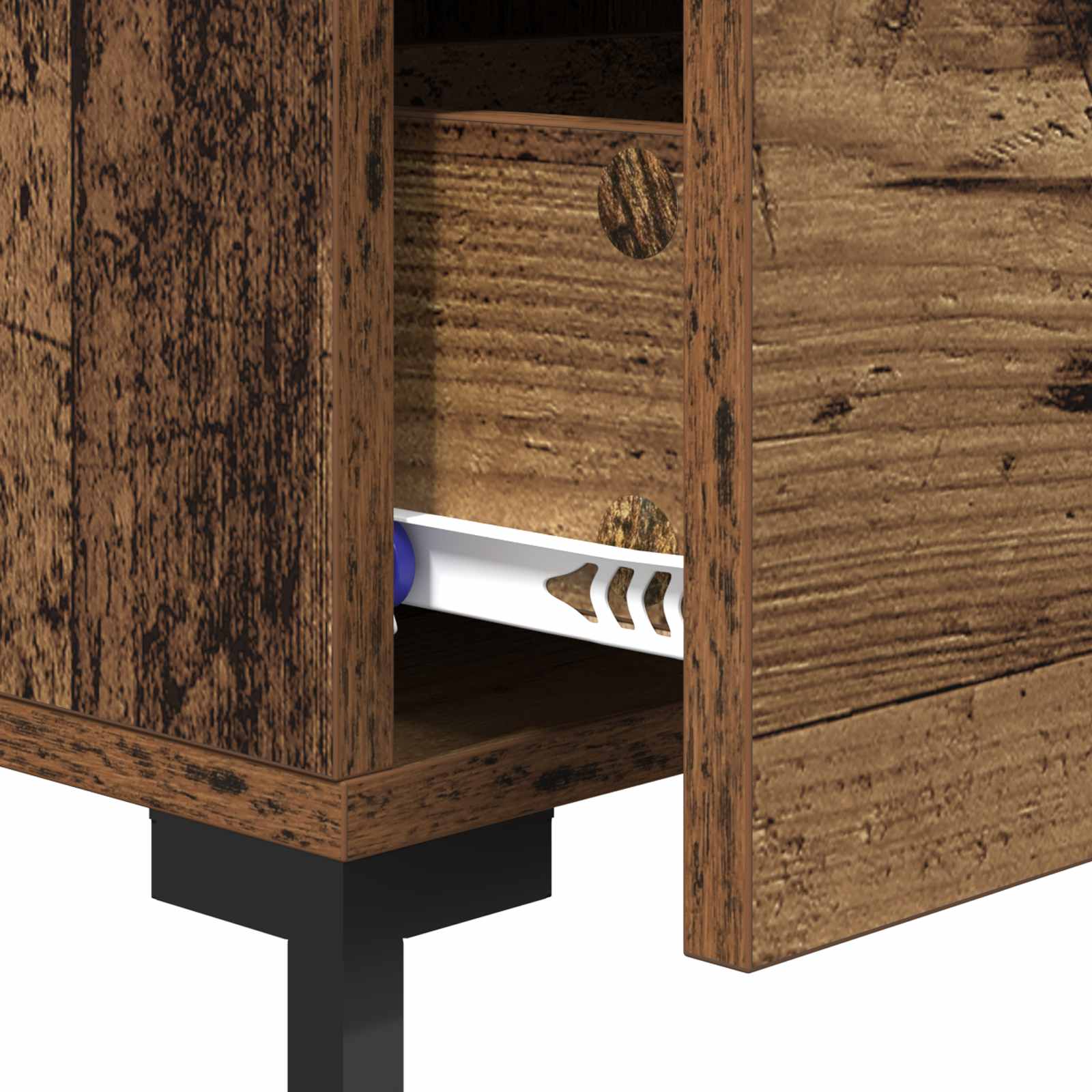 Cabinet de chevet Bois ancien 40 x 40 x 66 cm Bois d'ingénierie - XIOS