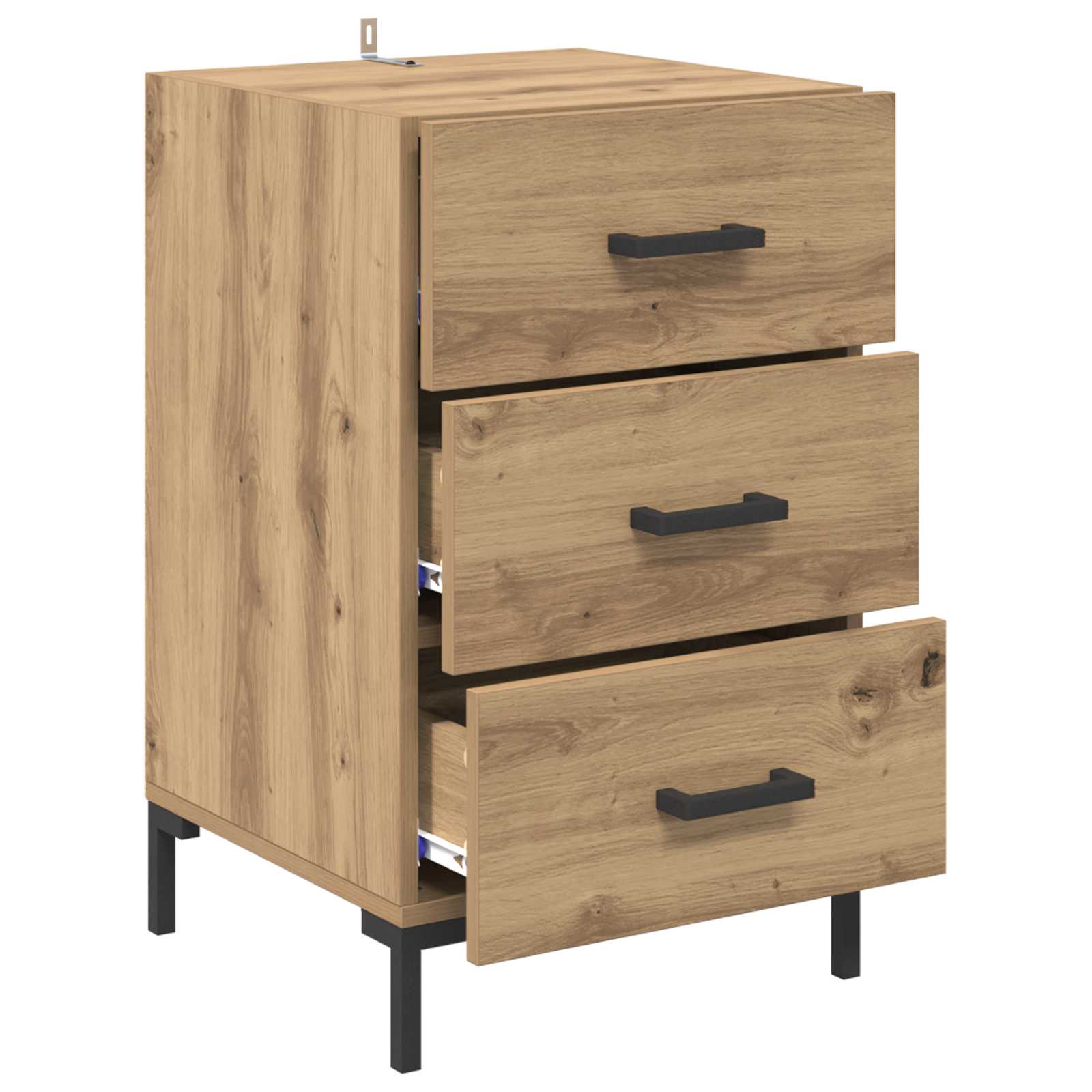 Cabinet de chevet Chêne artisanal 40 x 40 x 66 cm - XIOS