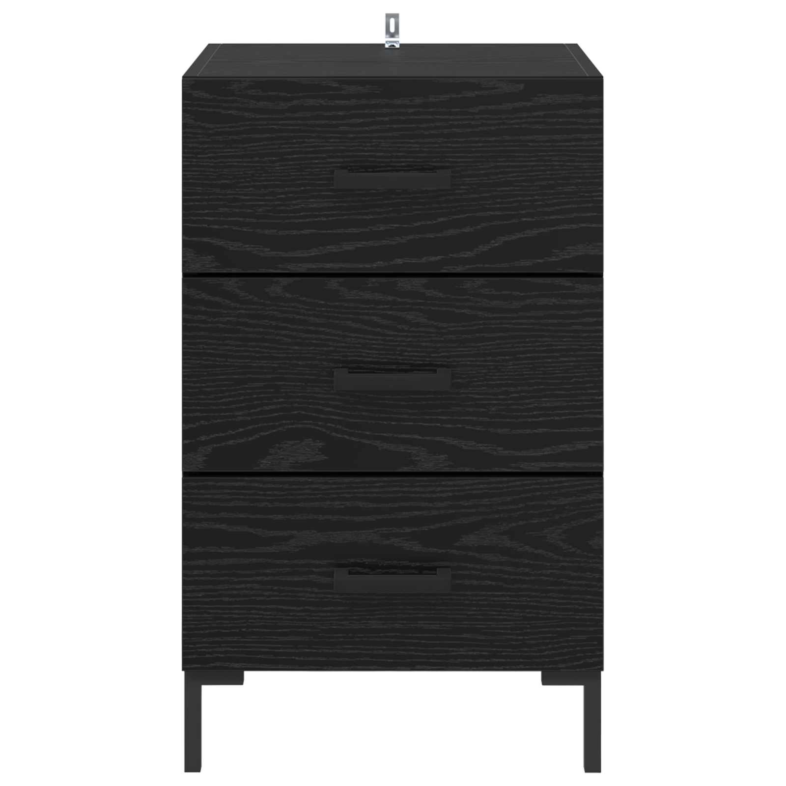 Cabinet de chevet Chêne noir 40 x 40 x 66 cm Bois d'ingénierie - XIOS