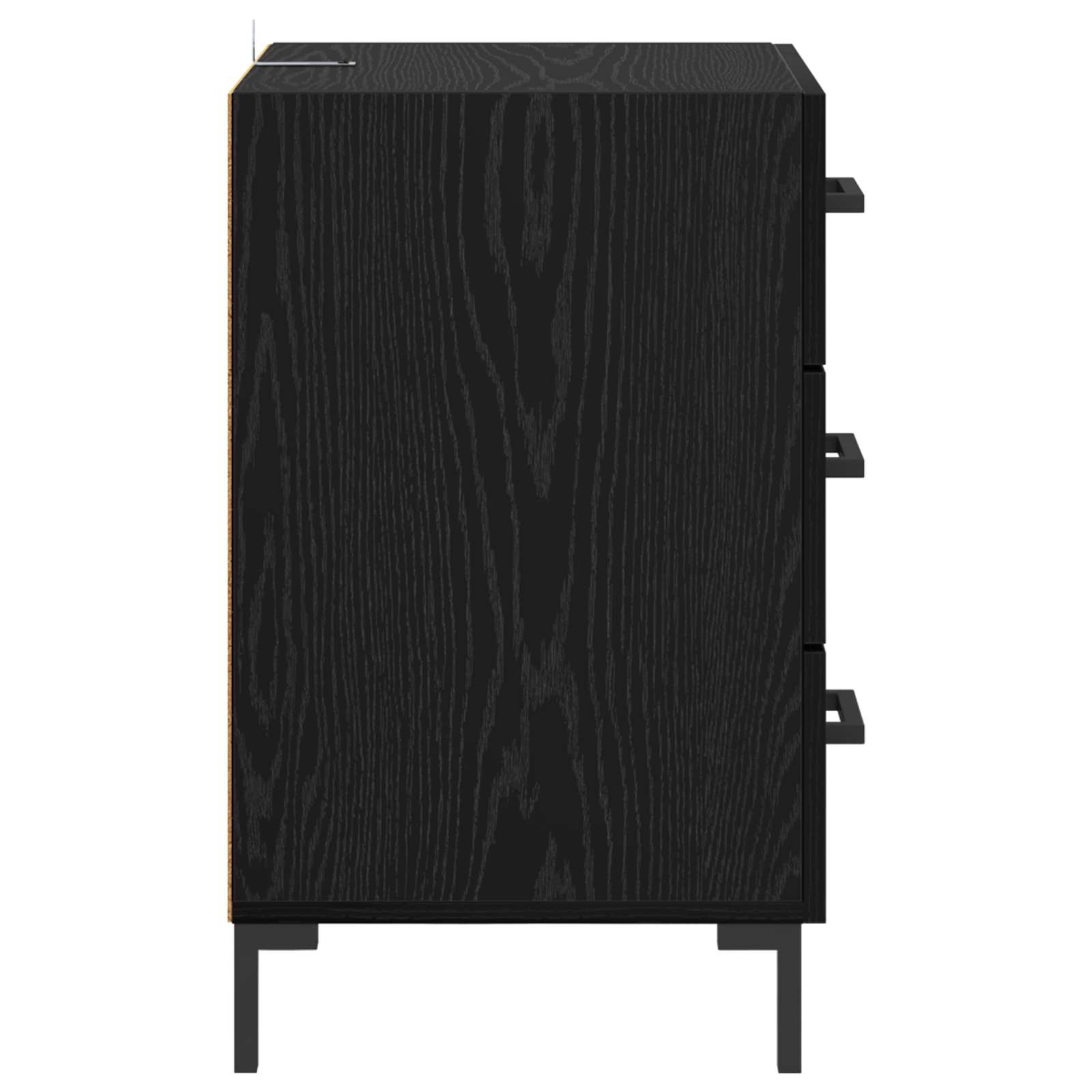 Cabinet de chevet Chêne noir 40 x 40 x 66 cm Bois d'ingénierie - XIOS