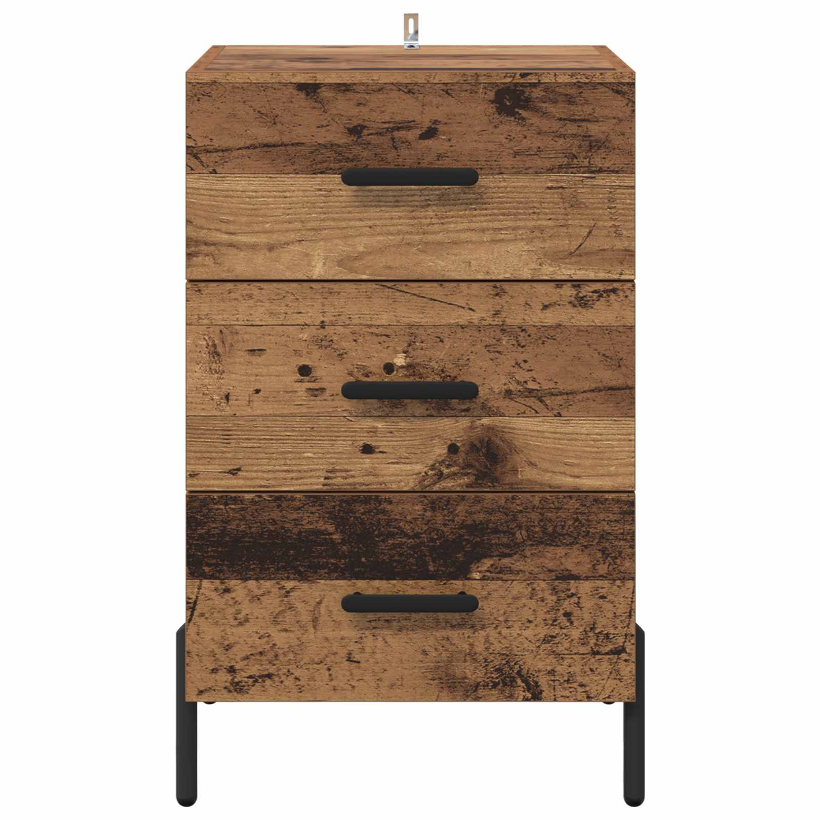 Cabinet de chevet Bois ancien 40 x 40 x 66 cm Bois d'ingénierie - XIOS