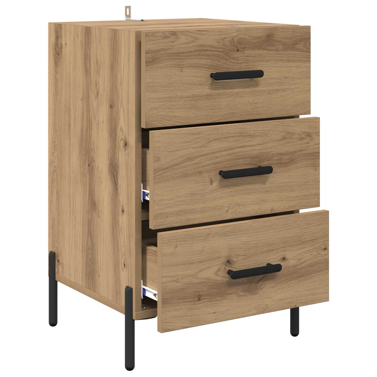 Cabinet de chevet Chêne artisanal 40 x 40 x 66 cm - XIOS