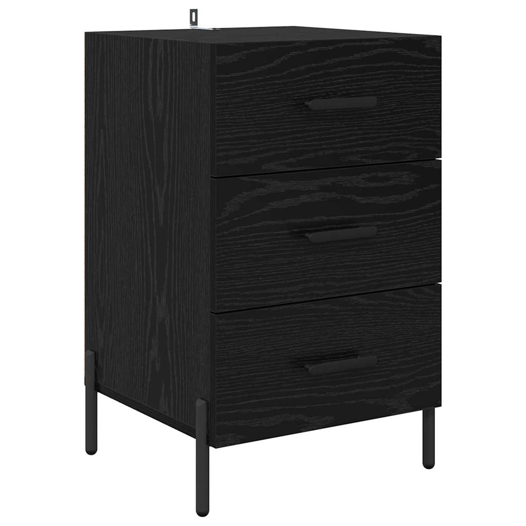 Cabinet de chevet Chêne noir 40 x 40 x 66 cm Bois d'ingénierie - XIOS