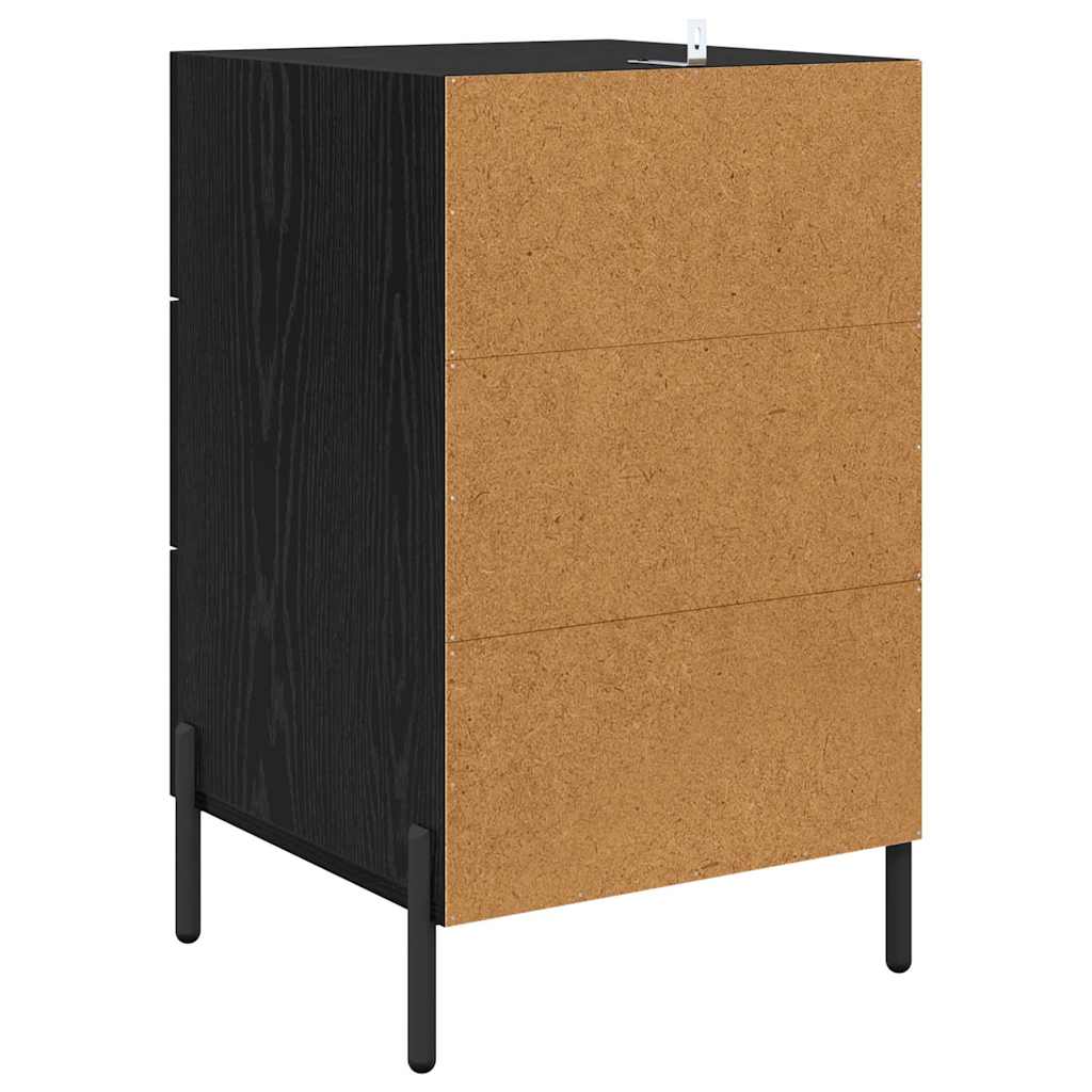 Cabinet de chevet Chêne noir 40 x 40 x 66 cm Bois d'ingénierie - XIOS