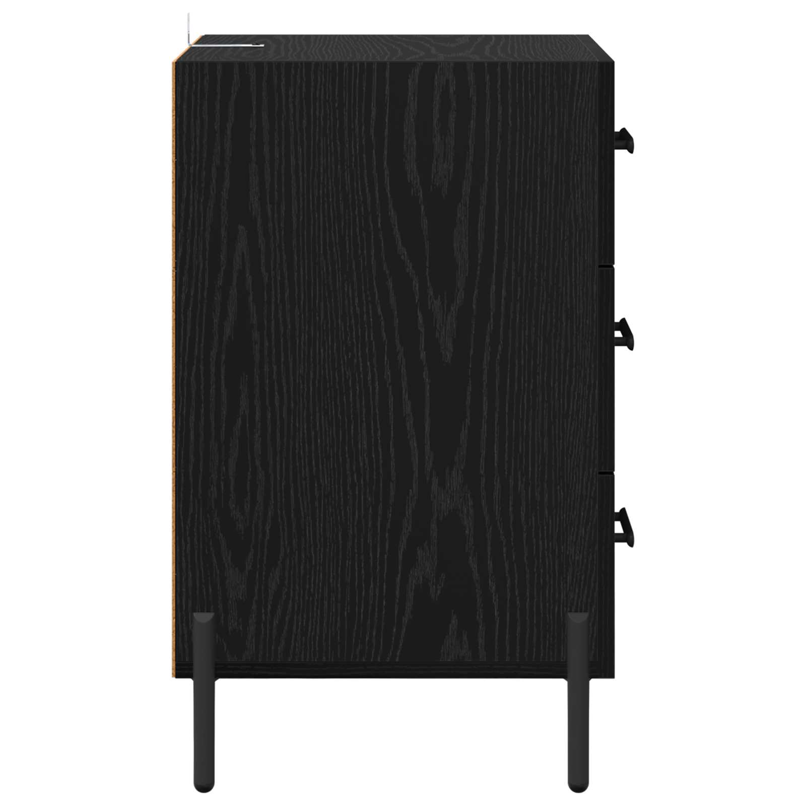 Cabinet de chevet Chêne noir 40 x 40 x 66 cm Bois d'ingénierie - XIOS