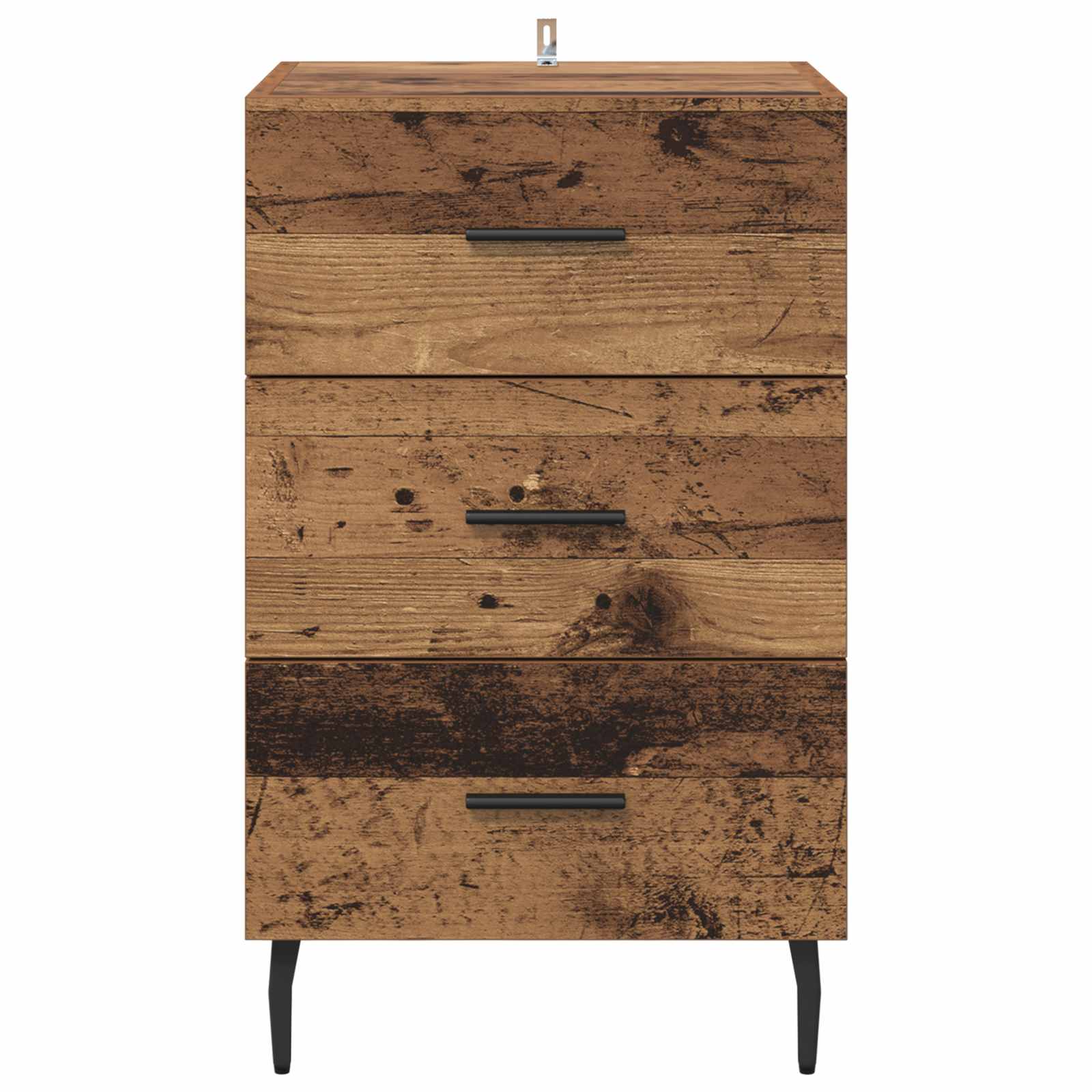 Cabinet de chevet Bois ancien 40 x 40 x 66 cm Bois d'ingénierie - XIOS