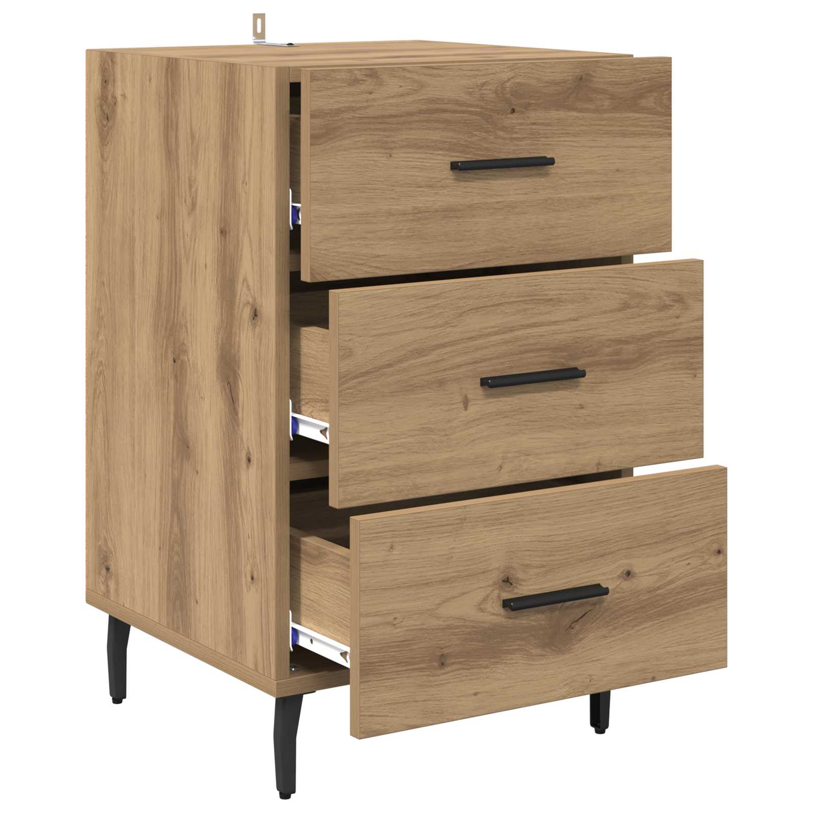 Cabinet de chevet Chêne artisanal 40 x 40 x 66 cm - XIOS