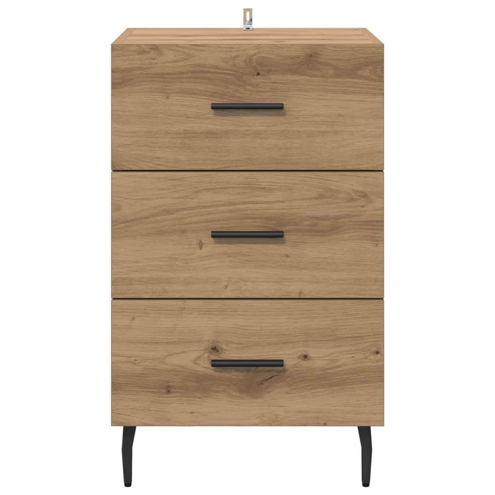 Cabinet de chevet Chêne artisanal 40 x 40 x 66 cm - XIOS