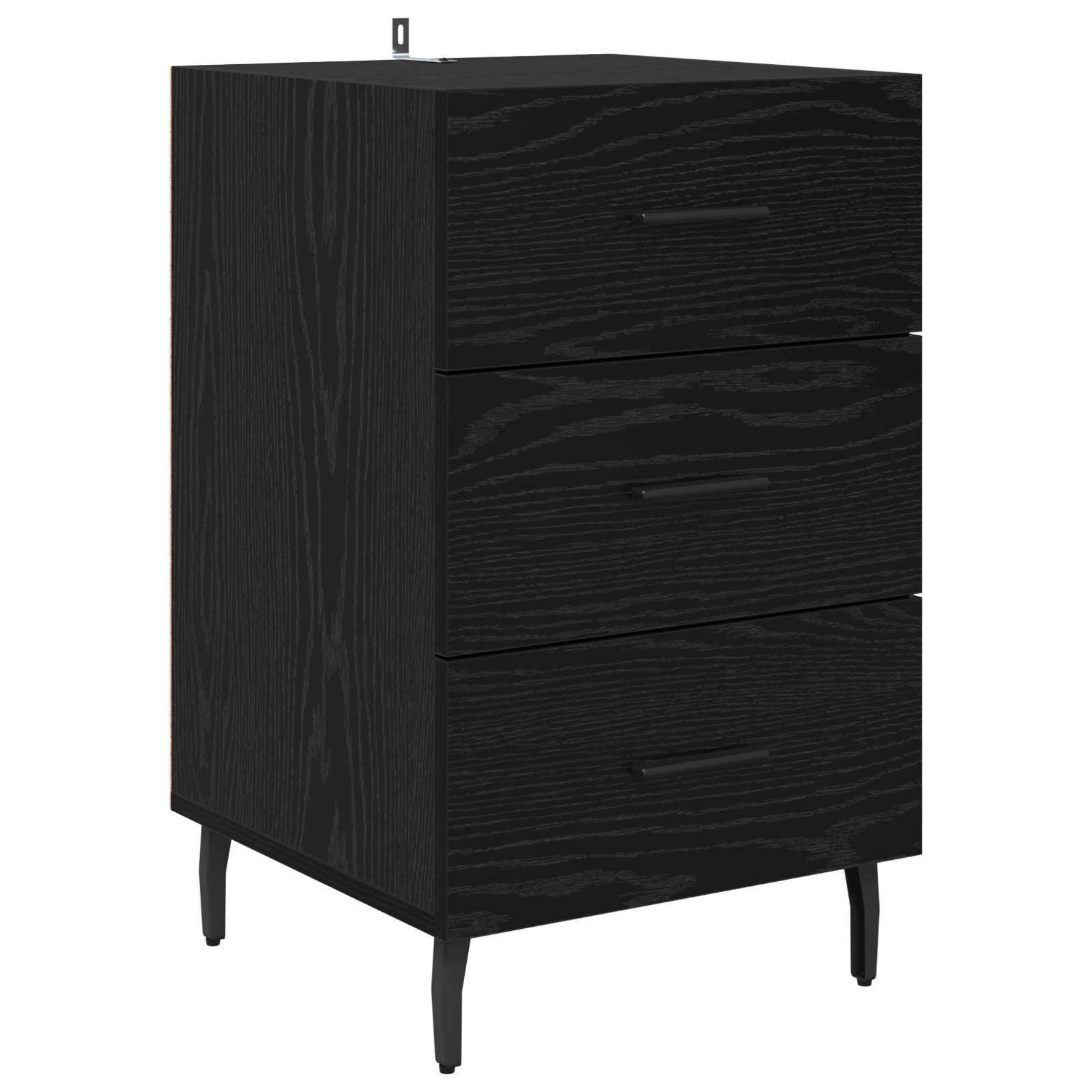Cabinet de chevet Chêne noir 40 x 40 x 66 cm Bois d'ingénierie - XIOS