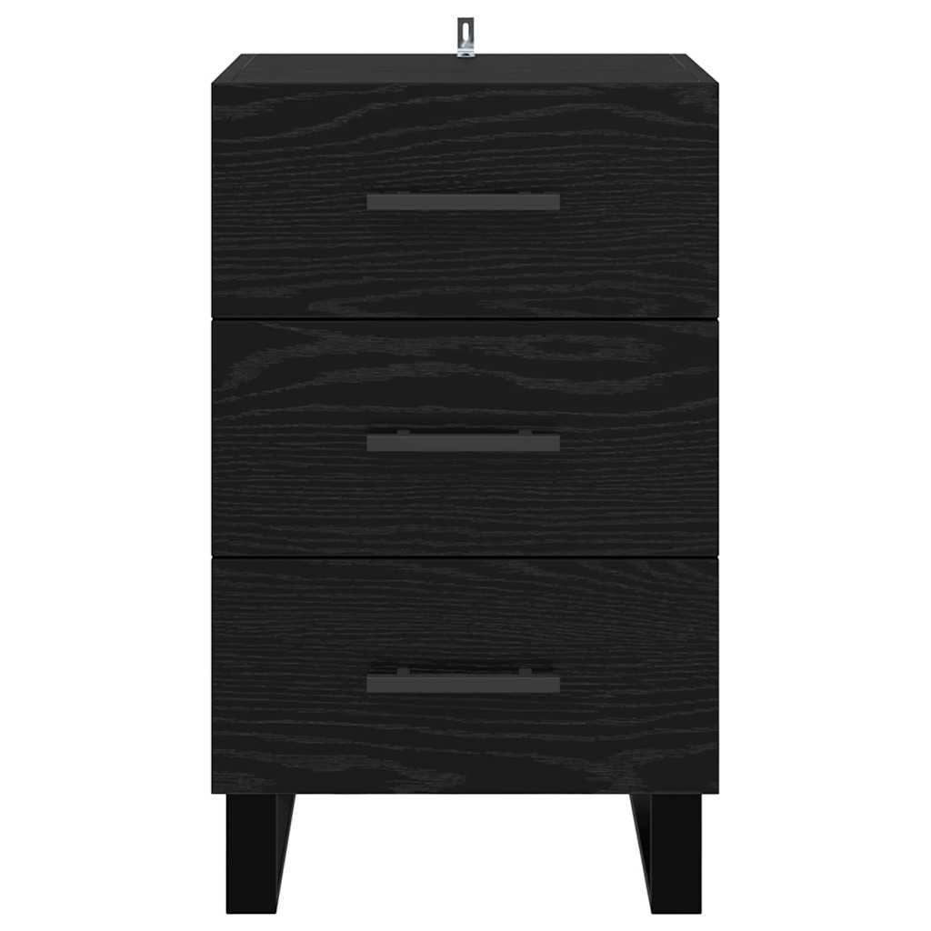 Cabinet de chevet Chêne noir 40 x 40 x 66 cm Bois d'ingénierie - XIOS