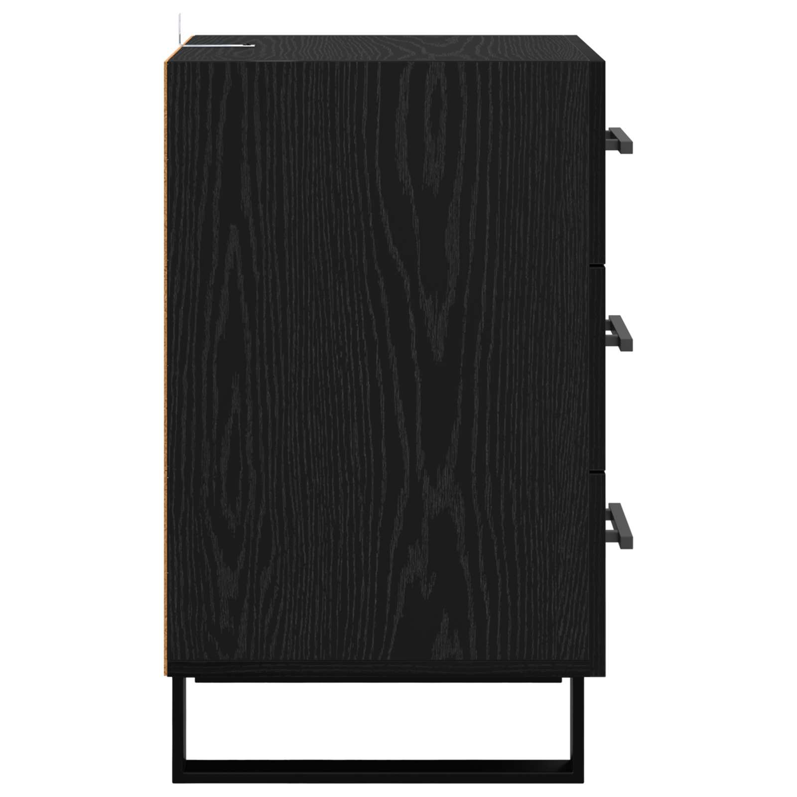Cabinet de chevet Chêne noir 40 x 40 x 66 cm Bois d'ingénierie - XIOS