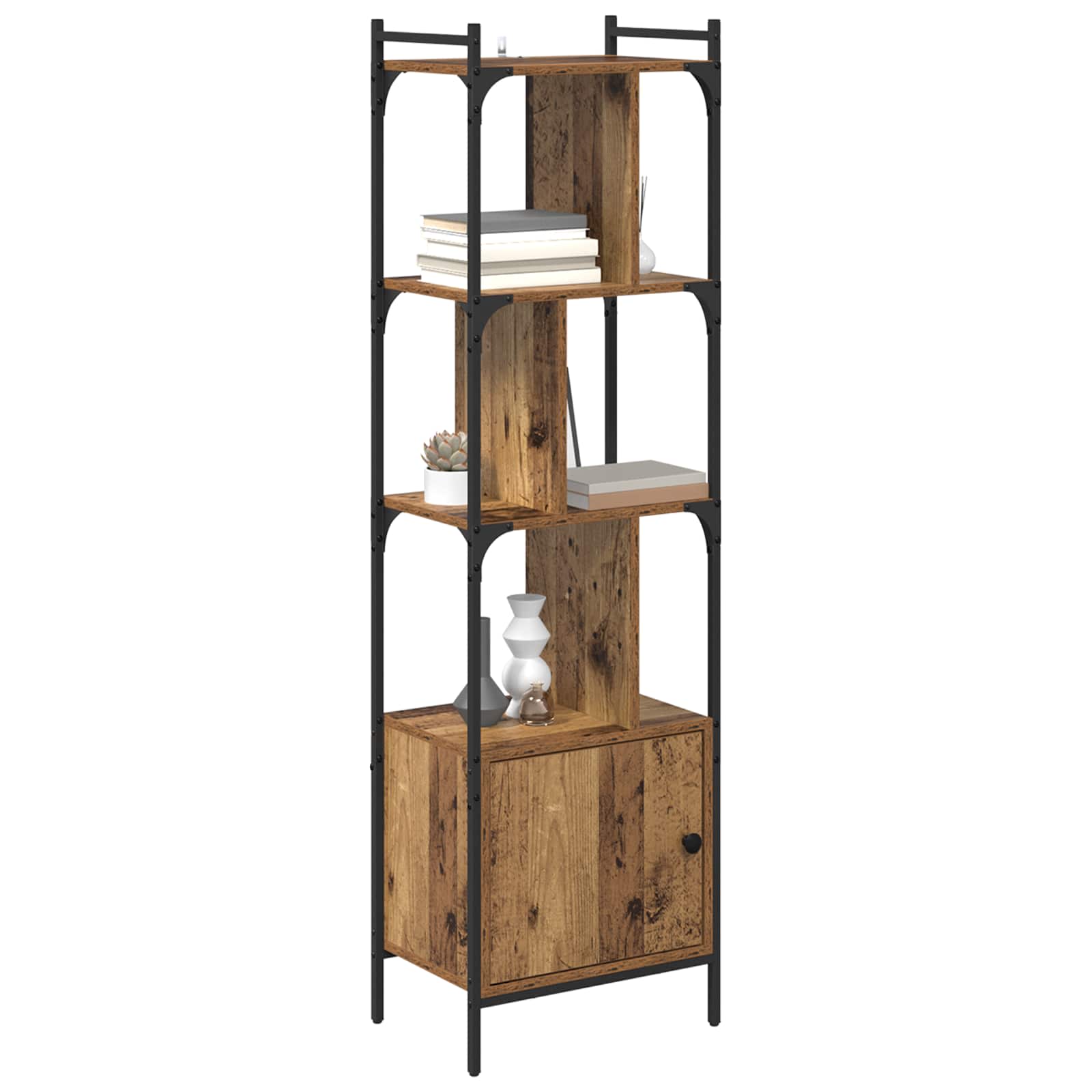 Bibliothèque Bois Ancien 44,5 x 30 x 154,5 cm Bois d'ingénierie - XIOS