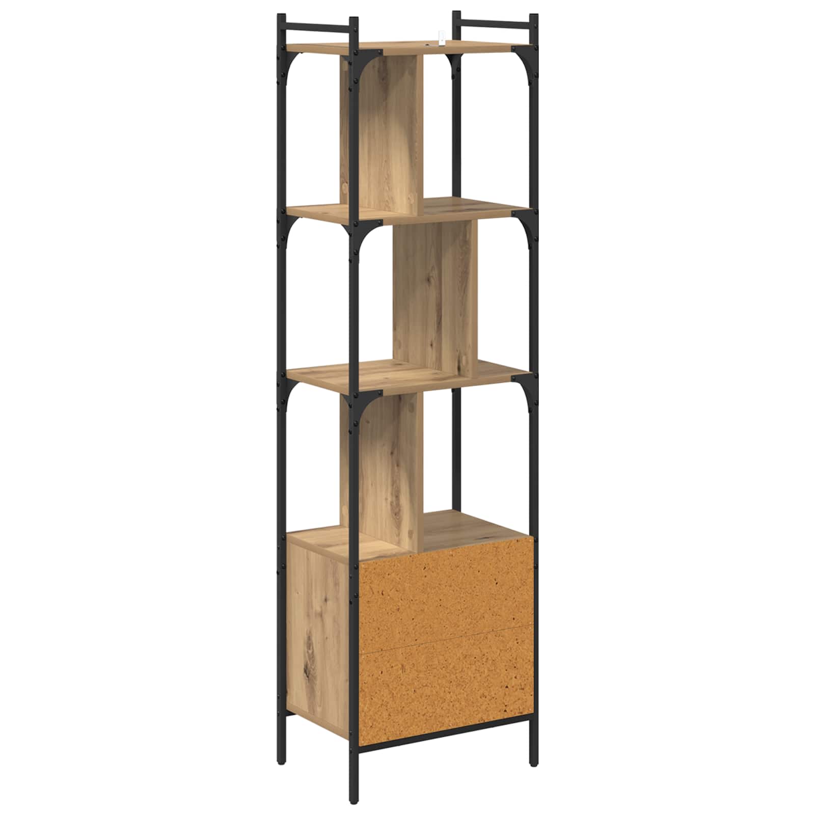 Bibliothèque 6 niveaux 44,5 x 30 x 154,5 cm Bois d'ingénierie - XIOS