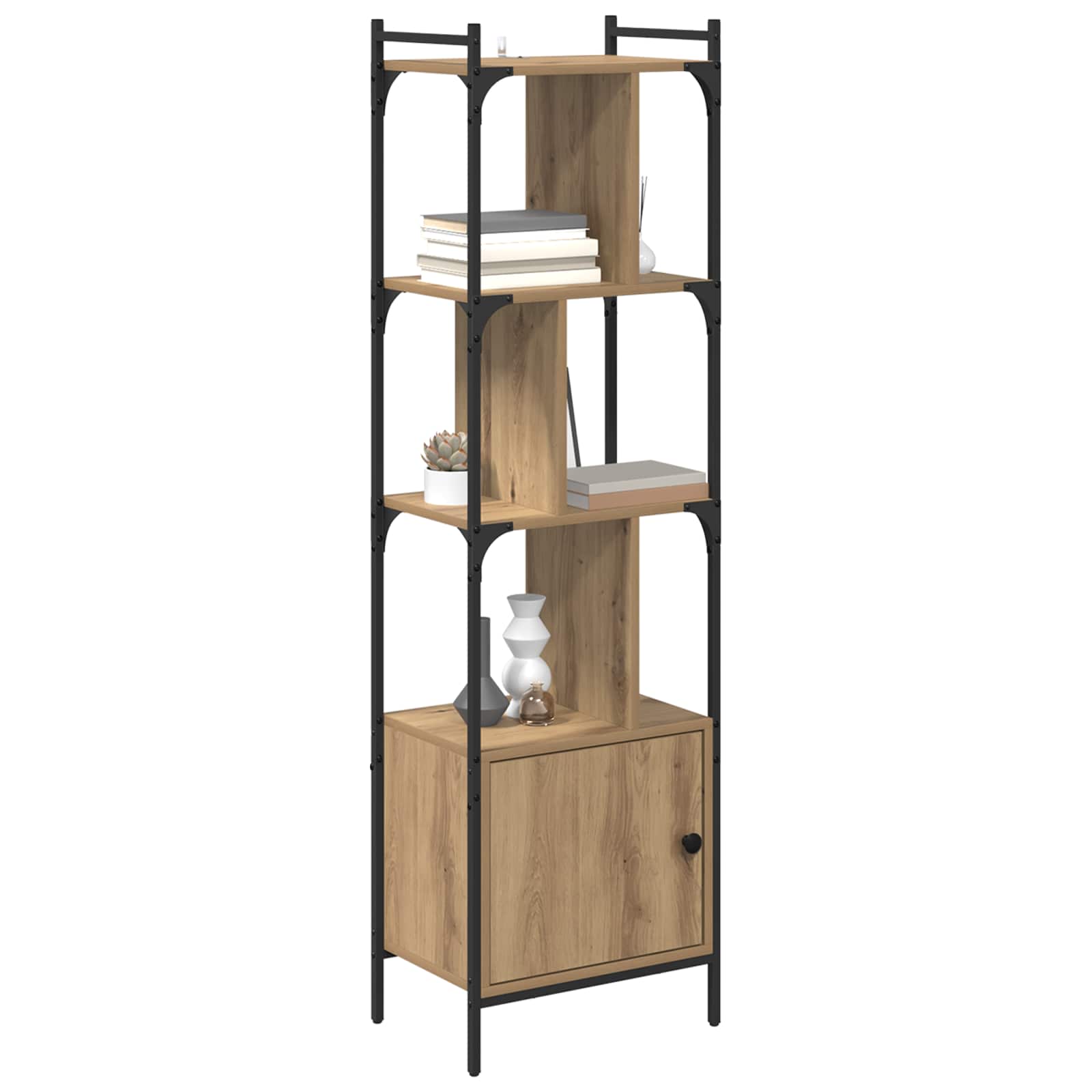 Bibliothèque 6 niveaux 44,5 x 30 x 154,5 cm Bois d'ingénierie - XIOS