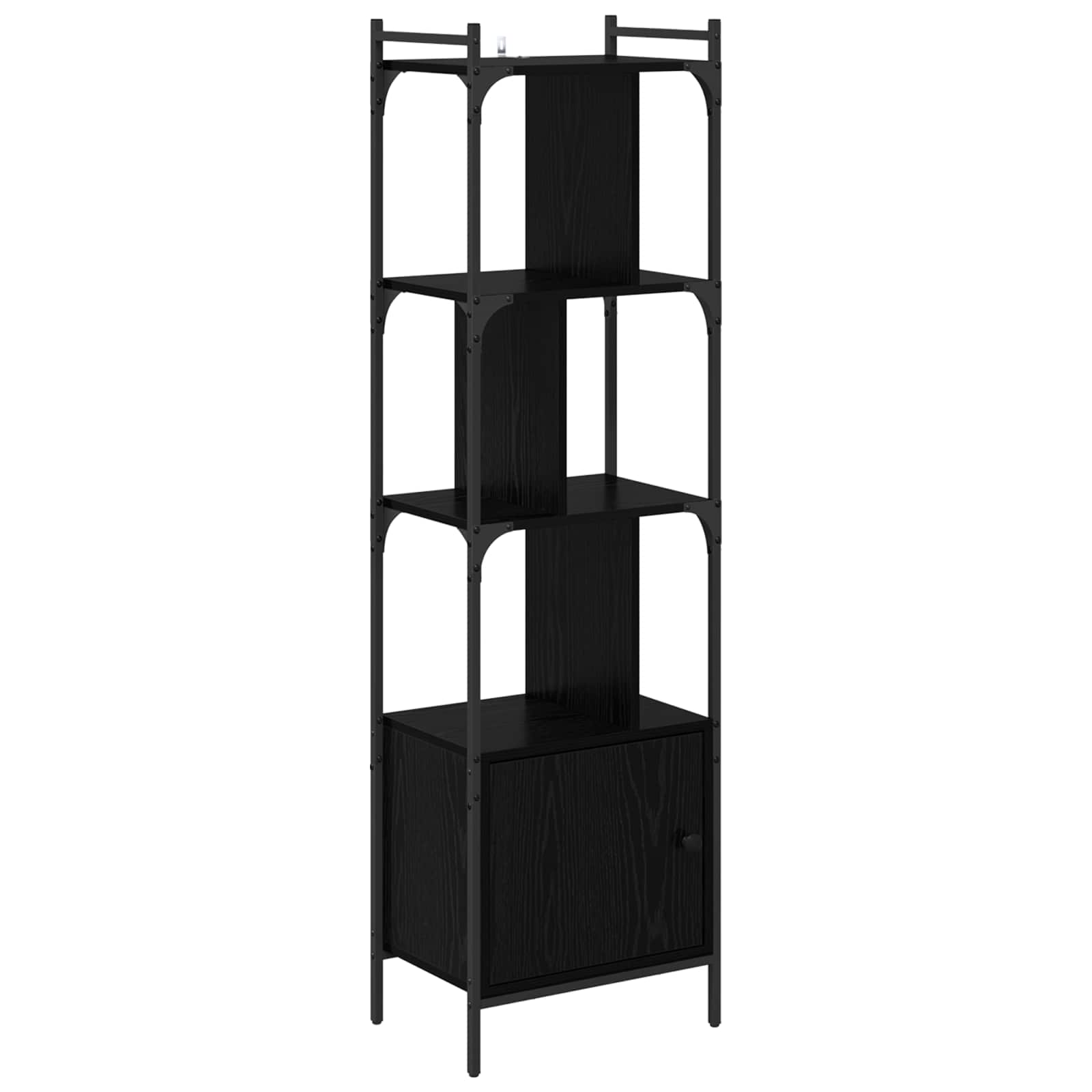 Bibliothèque Chêne noir 44,5 x 30 x 154,5 cm Bois d'ingénierie - XIOS