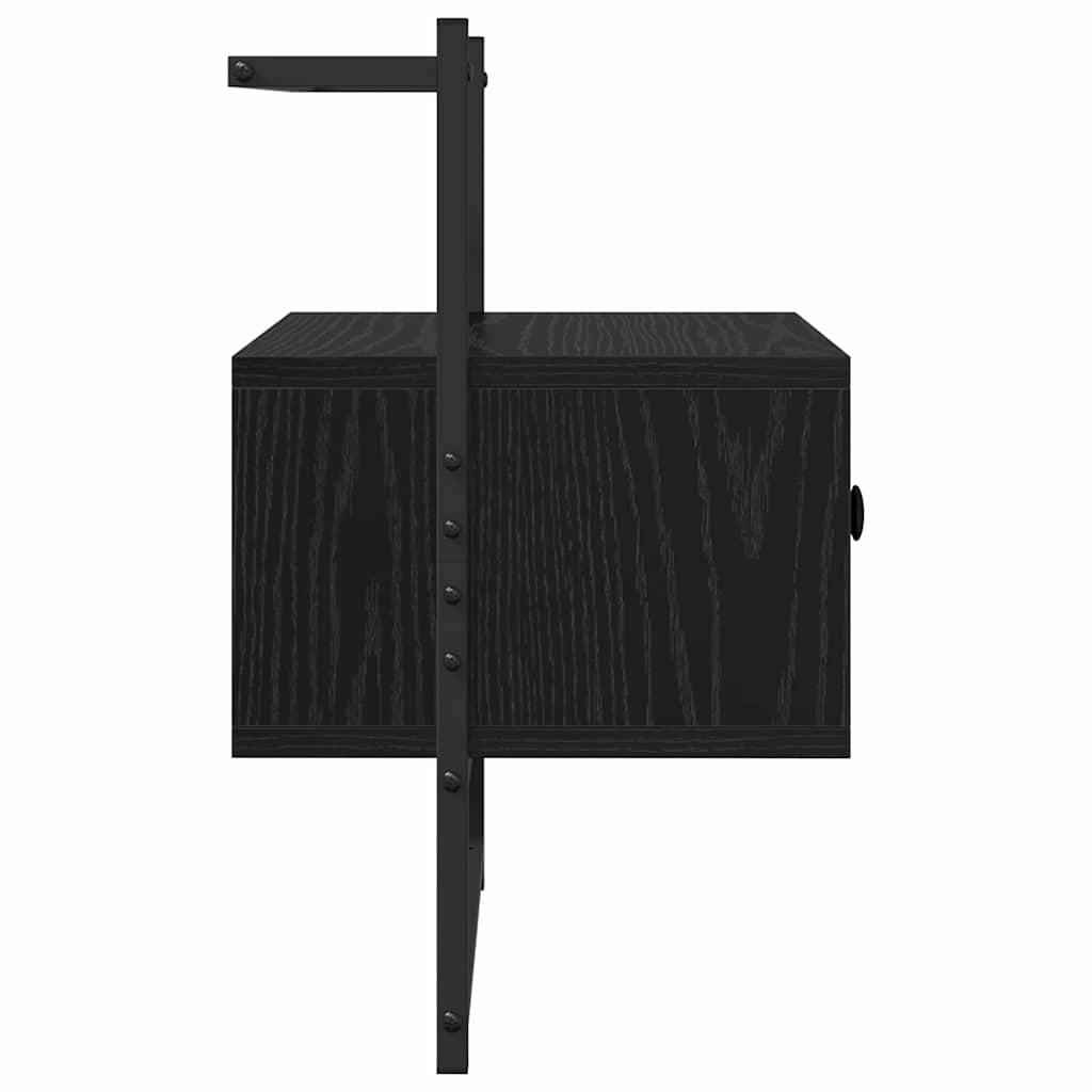 Cabinet de chevet avec tiroir 2 pcs Chêne noir 35 x 30 x 51 cm - XIOS