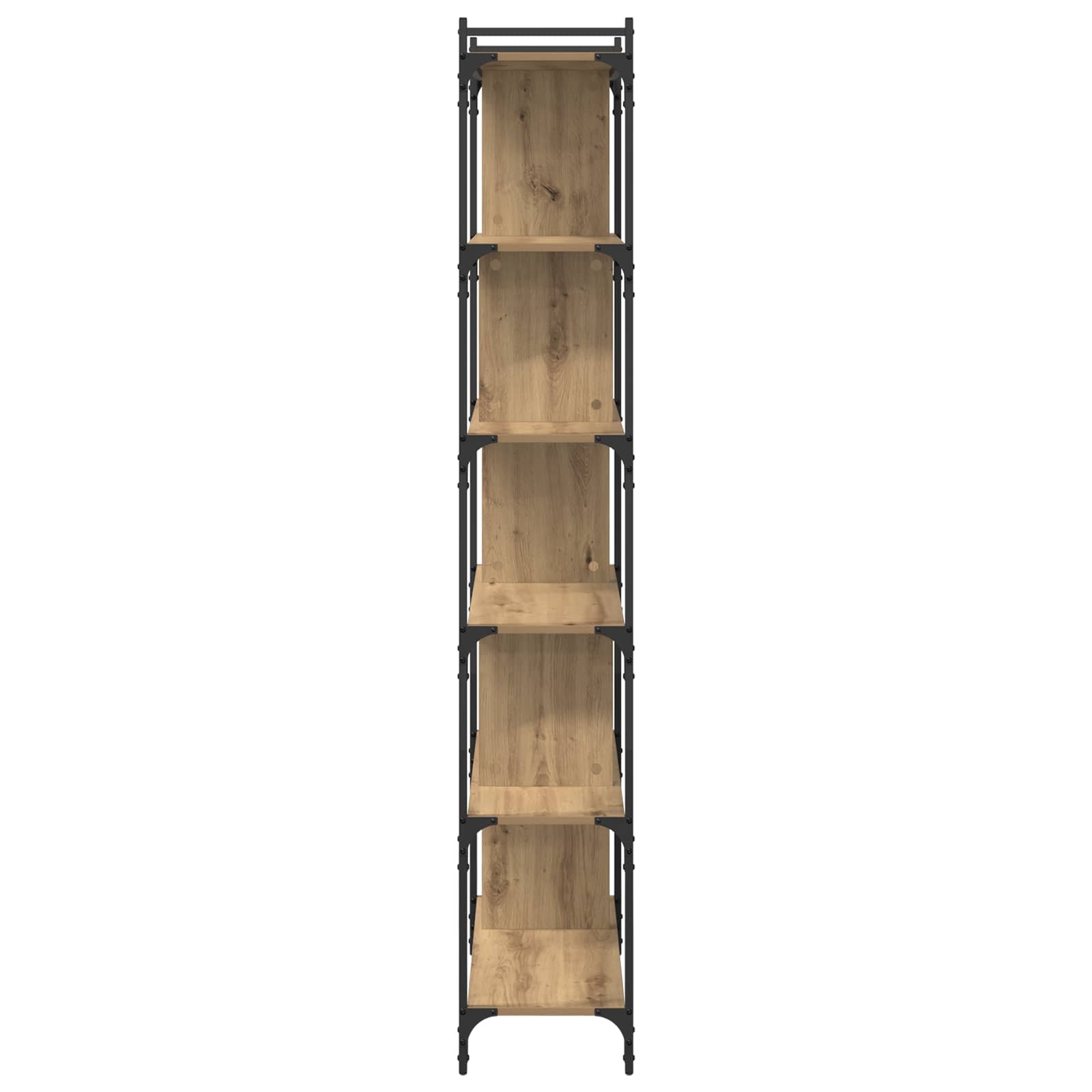 Bibliothèque chêne artisanal 76 x 32 x 192 cm Bois d'ingénierie - XIOS
