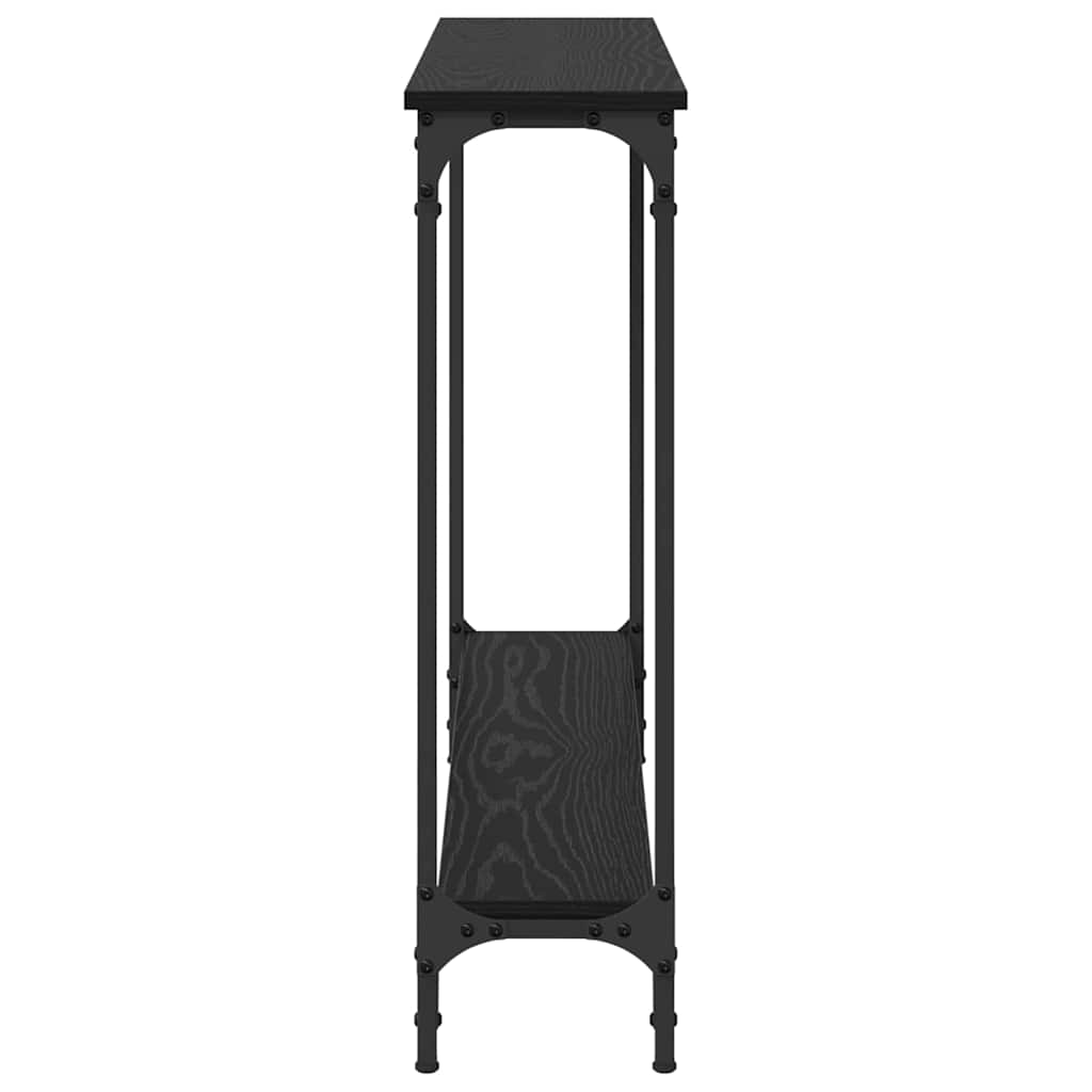 Table console Chêne noir 102 x 23 x 15.5 cm Bois d'ingénierie - XIOS