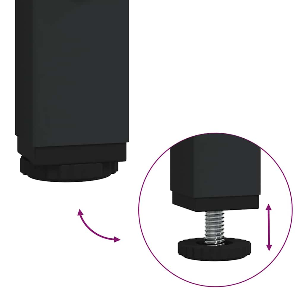 Table console avec étagère Chêne noir 75 x 22.5 x 75 cm - XIOS