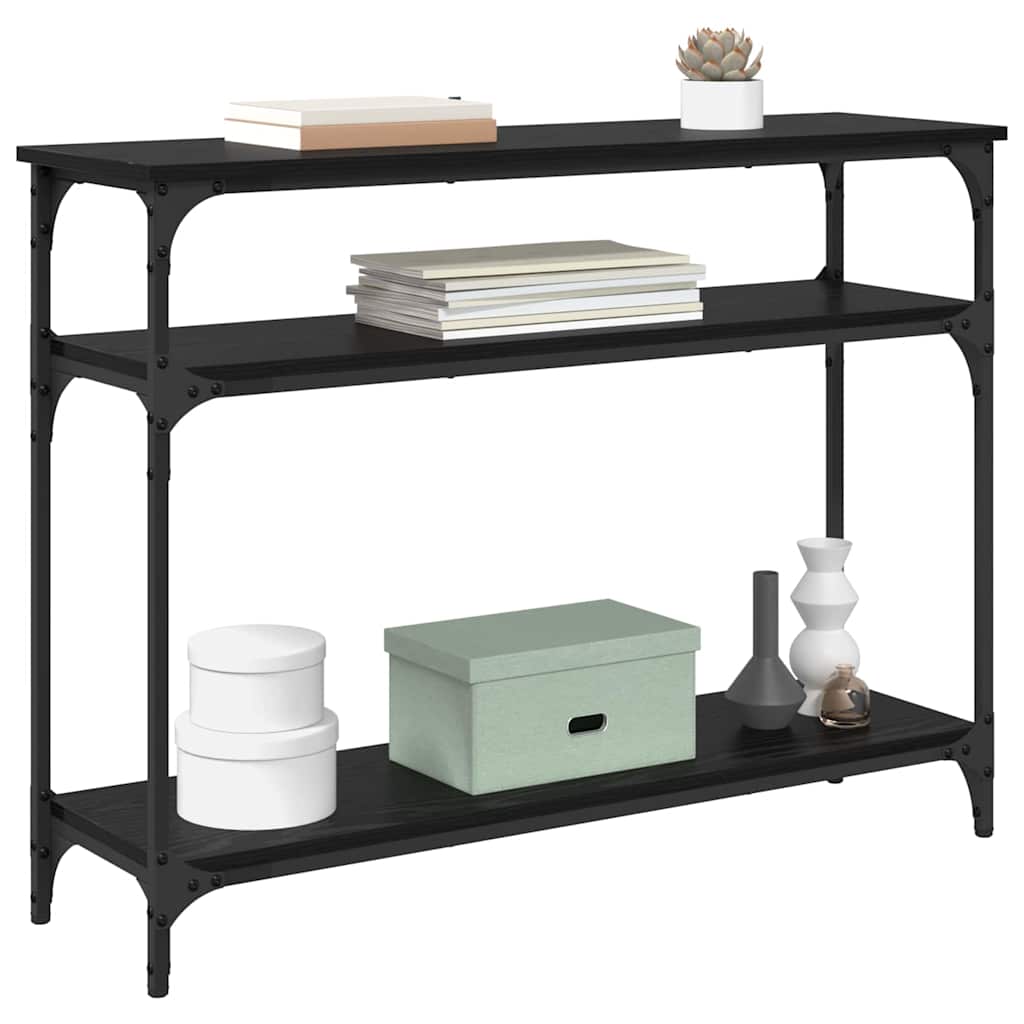 Table console Chêne noir 100 x 29 x 75 cm Bois d'ingénierie - XIOS